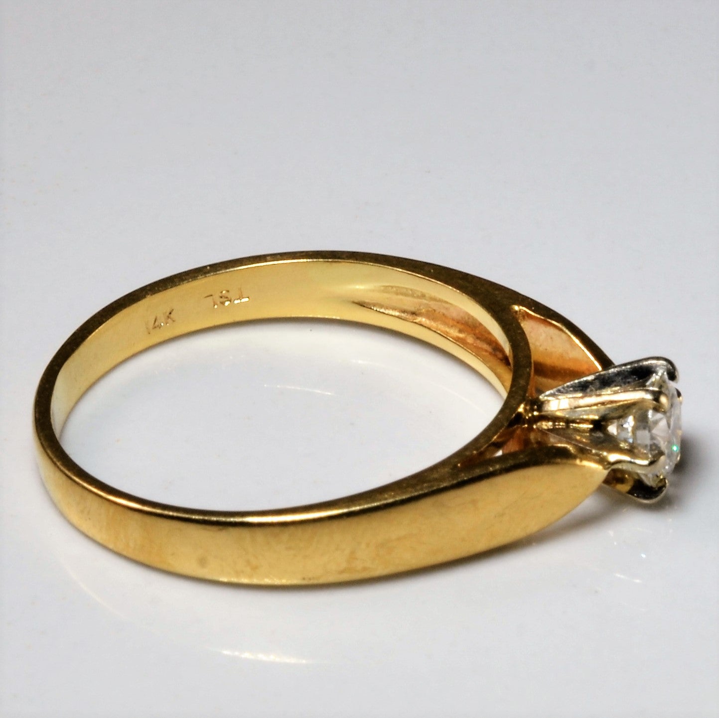 Six Prong Solitaire Diamond Ring | 0.32ct | SZ 7.5 |