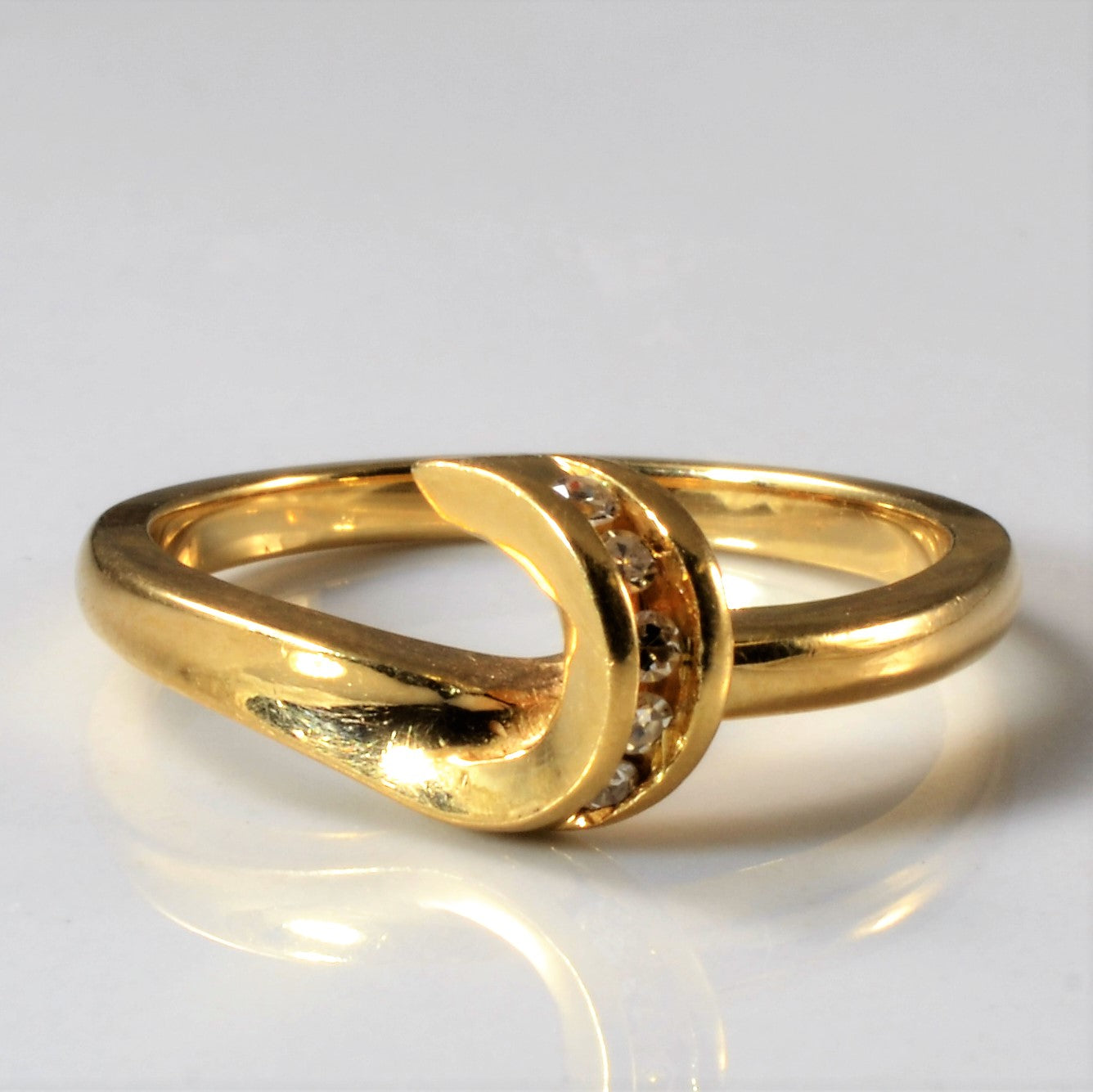 Half Loop Diamond Ring | 0.05ctw | SZ 6.75 |