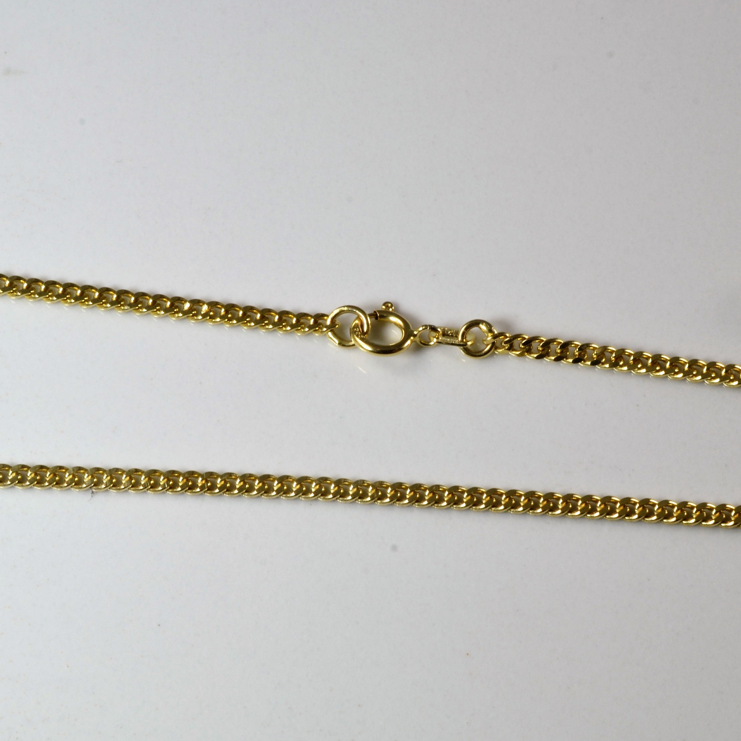 14k Yellow Gold Curb Chain | 28" |