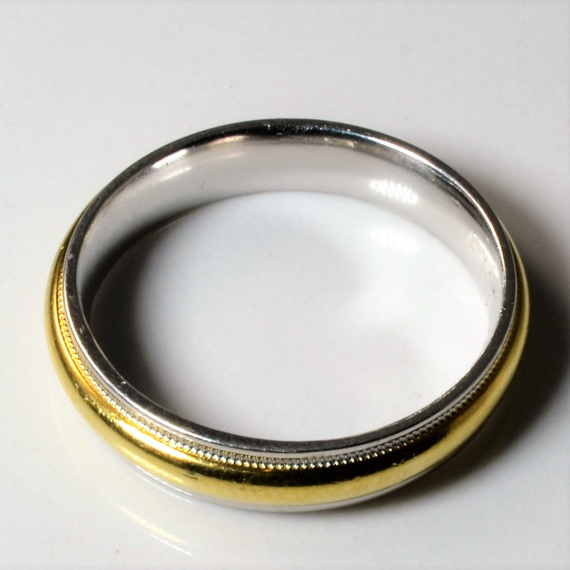 Milgrain Detailed Two Tone Band | SZ 8.25 |
