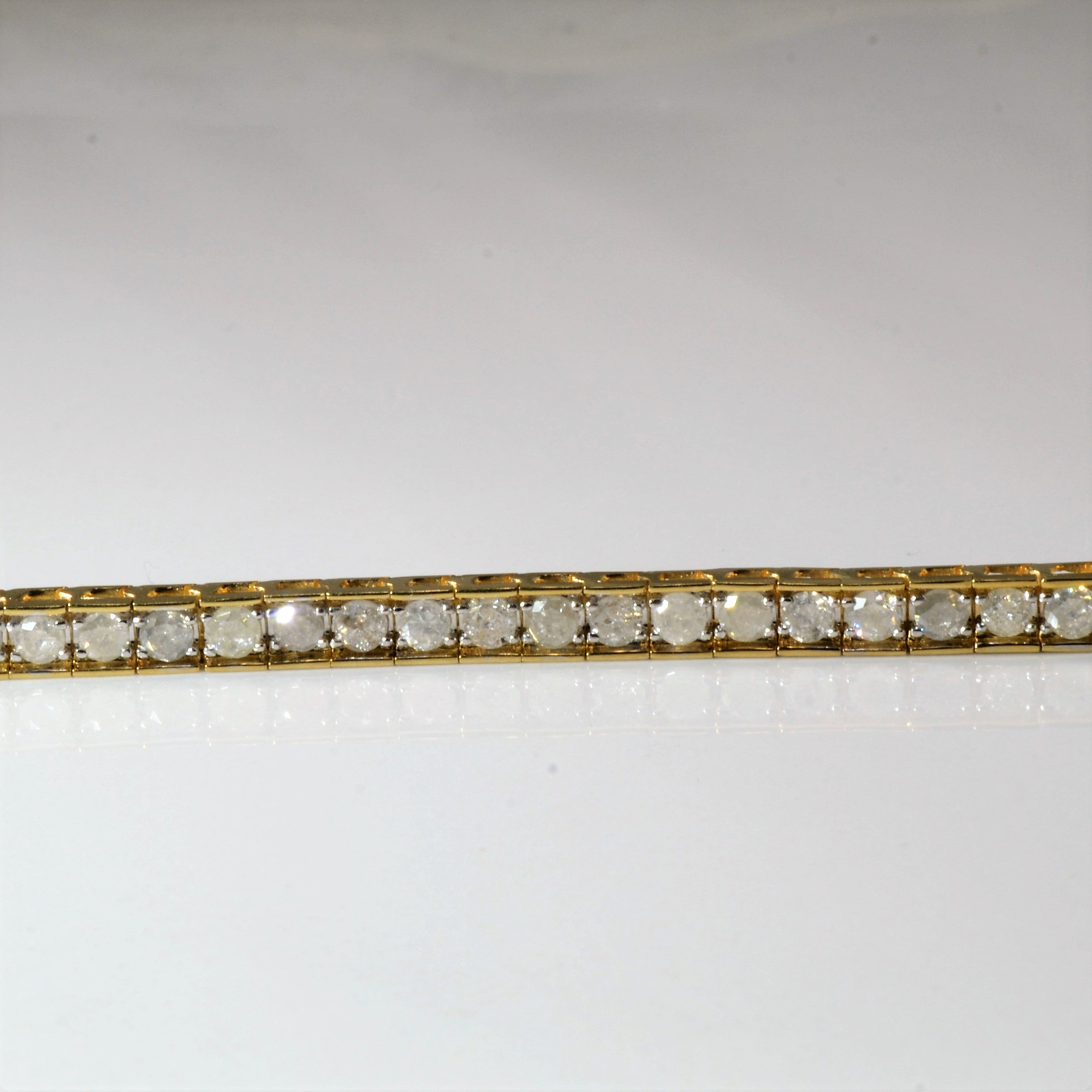 Tension Set Diamond Chain Bracelet | 4.84ctw | 7" |