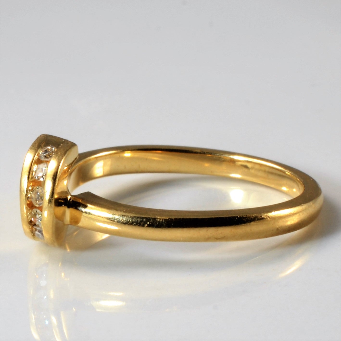 Half Loop Diamond Ring | 0.05ctw | SZ 6.75 |