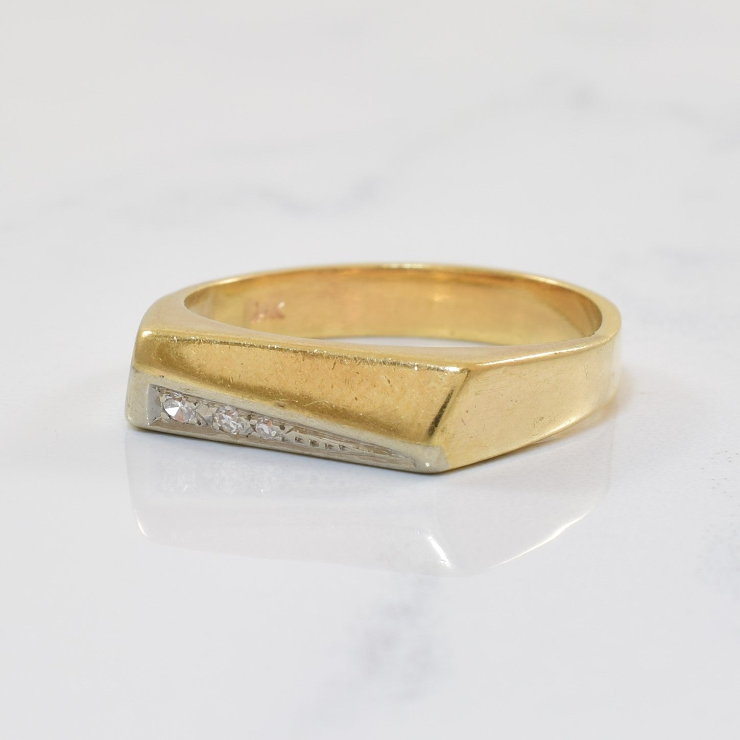 Flat Face Diamond Band | 0.02ctw | SZ 7 |