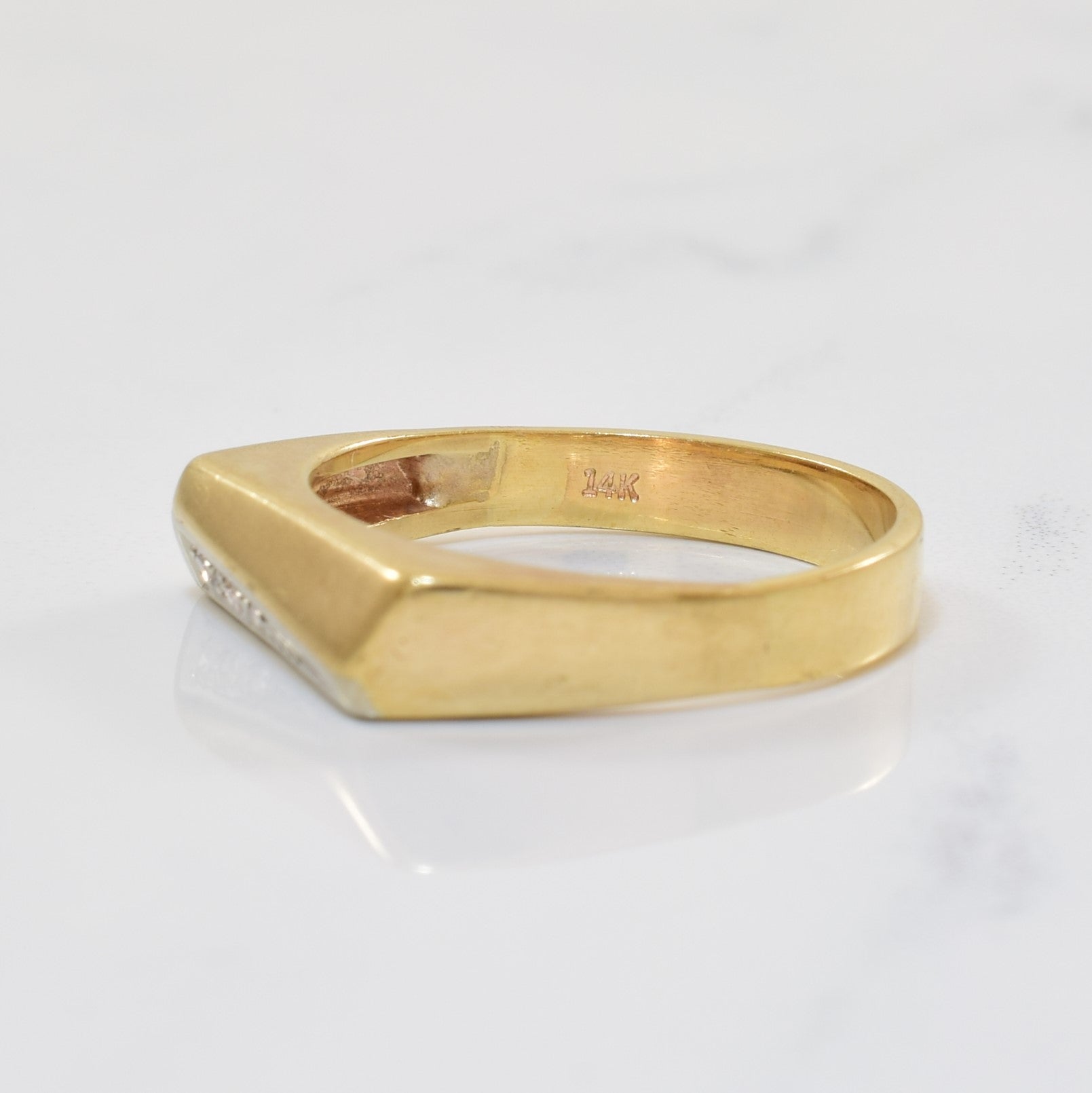 Flat Face Diamond Band | 0.02ctw | SZ 7 |