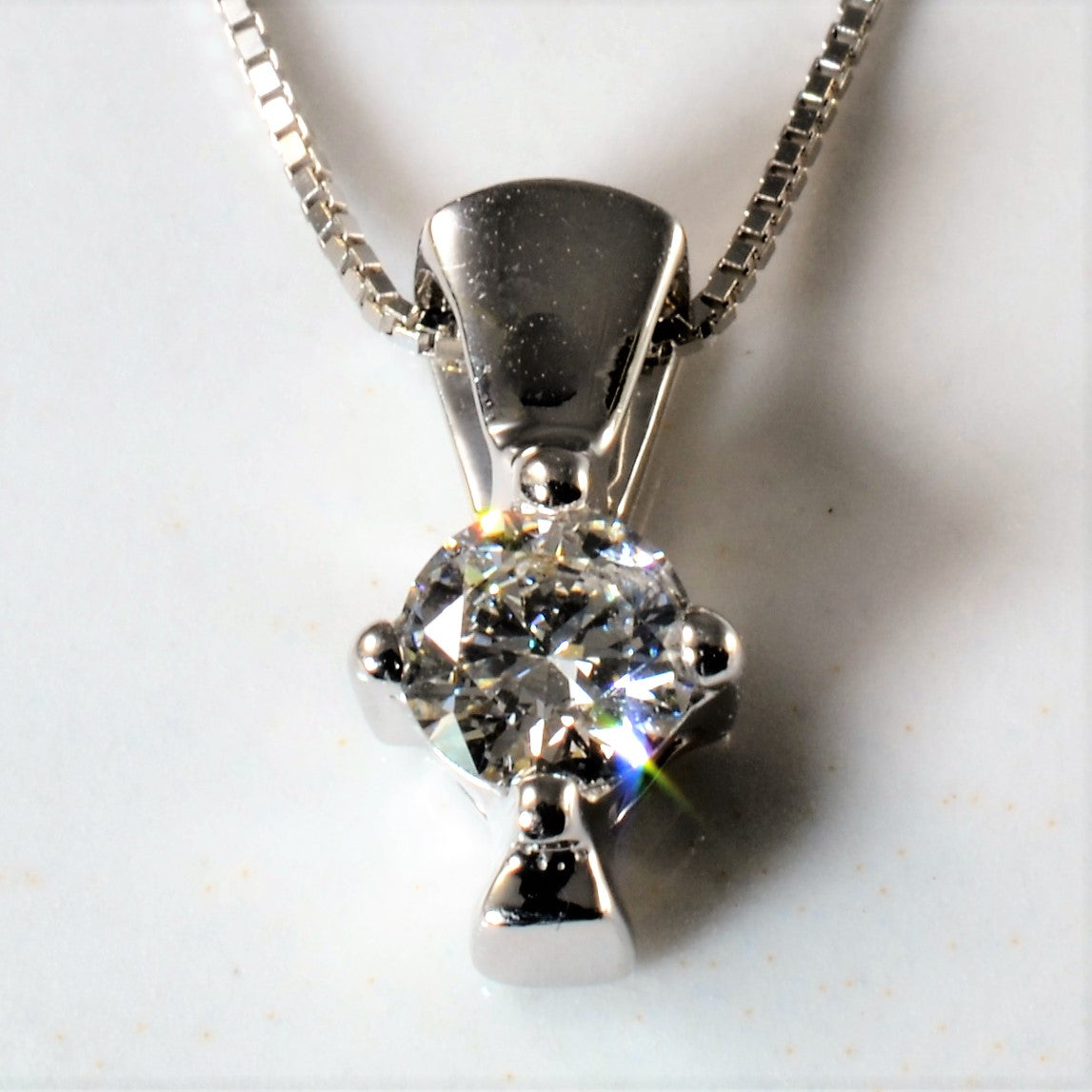 Solitaire Diamond Necklace | 0.25ct | 18" |