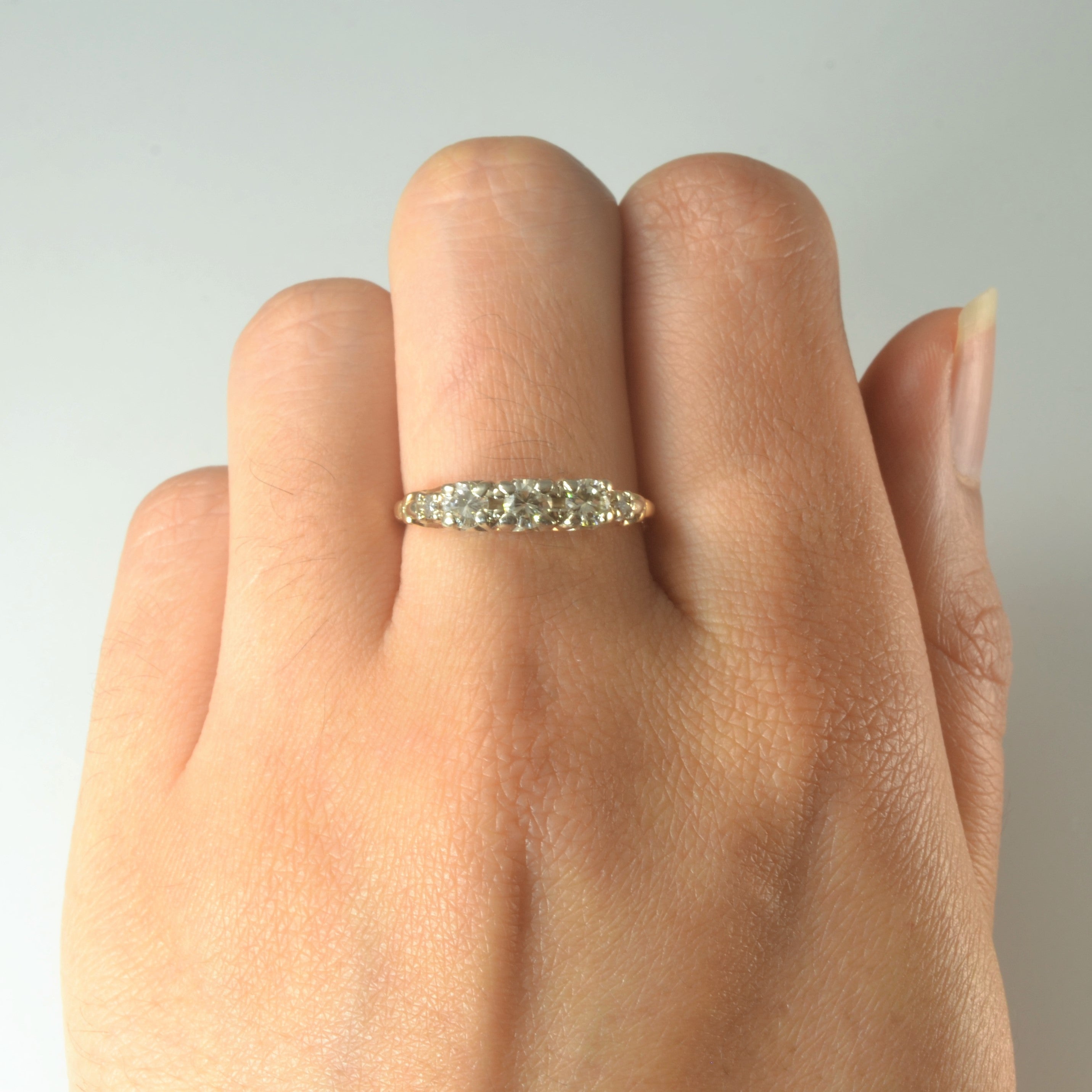 1960s Five Stone Diamond Ring | 0.49ctw | SZ 8 |