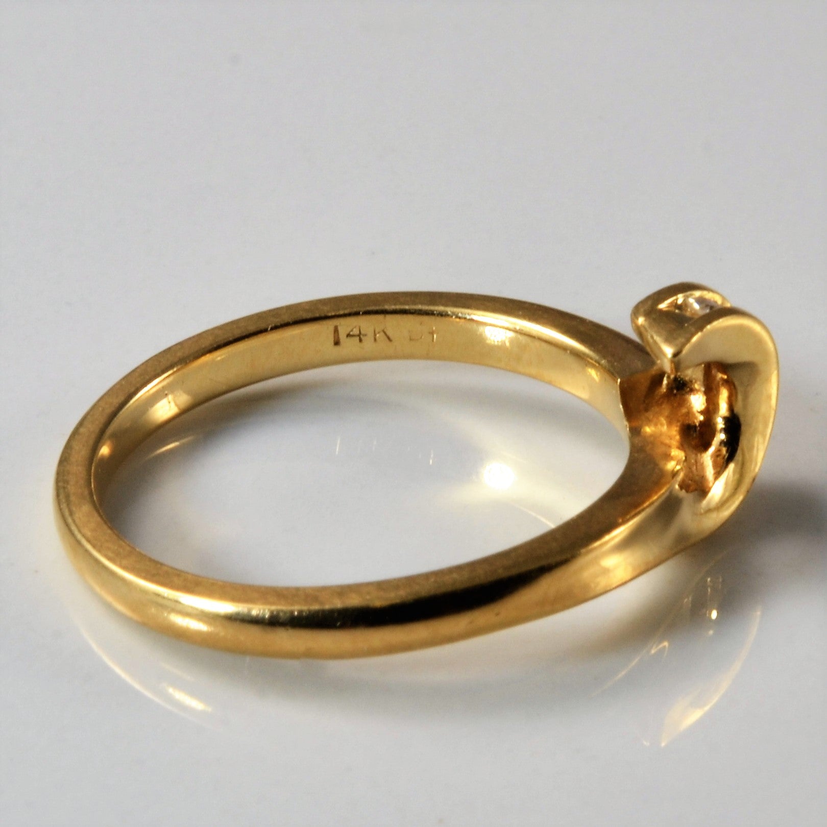 Half Loop Diamond Ring | 0.05ctw | SZ 6.75 |