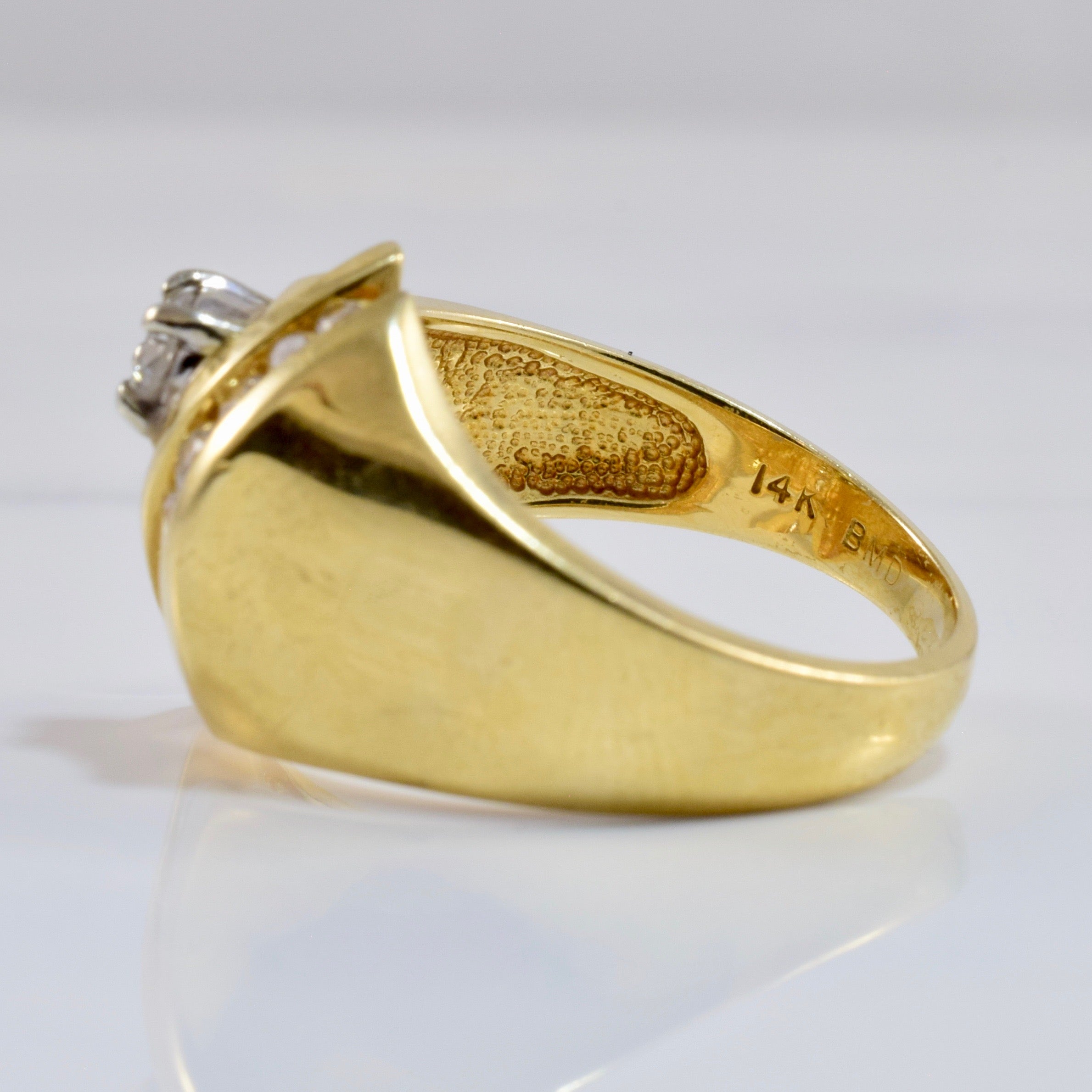 Diamond Ring with Channel Set Diamonds | 0.36 ctw SZ 6.75 |