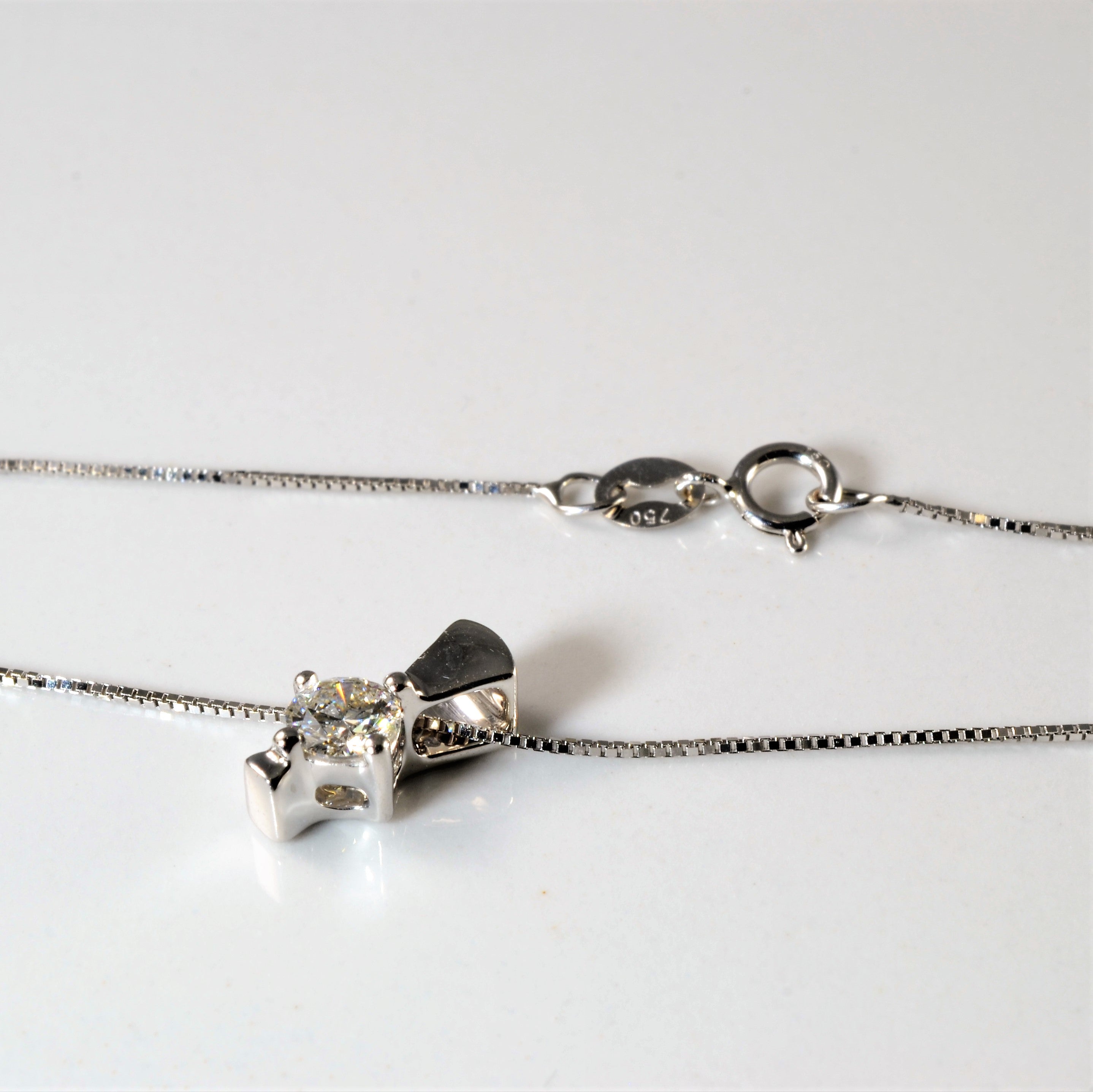 Solitaire Diamond Necklace | 0.25ct | 18" |