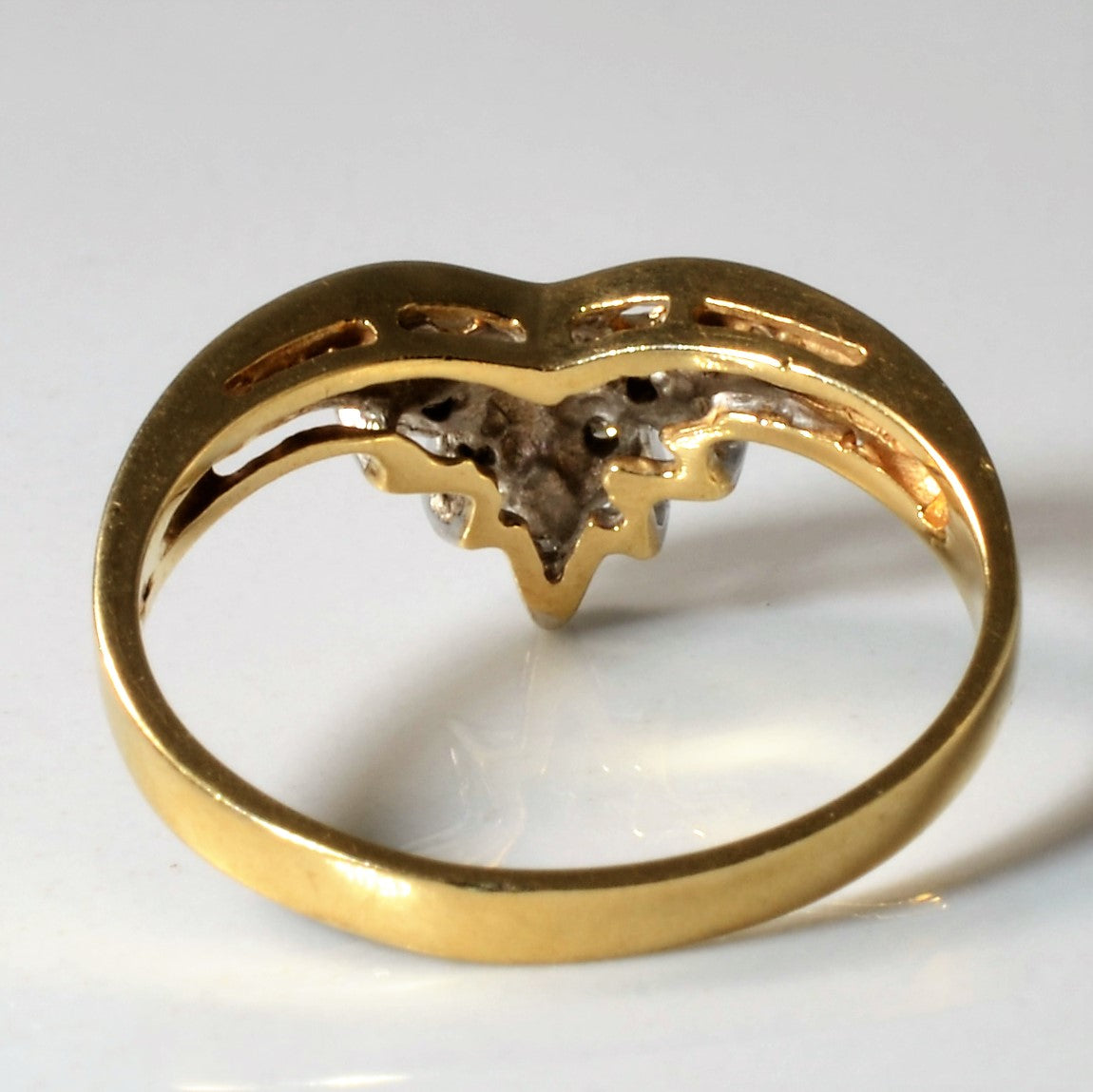 Bague contour en filigrane de diamants | 0,04 ct | Taille 6 |