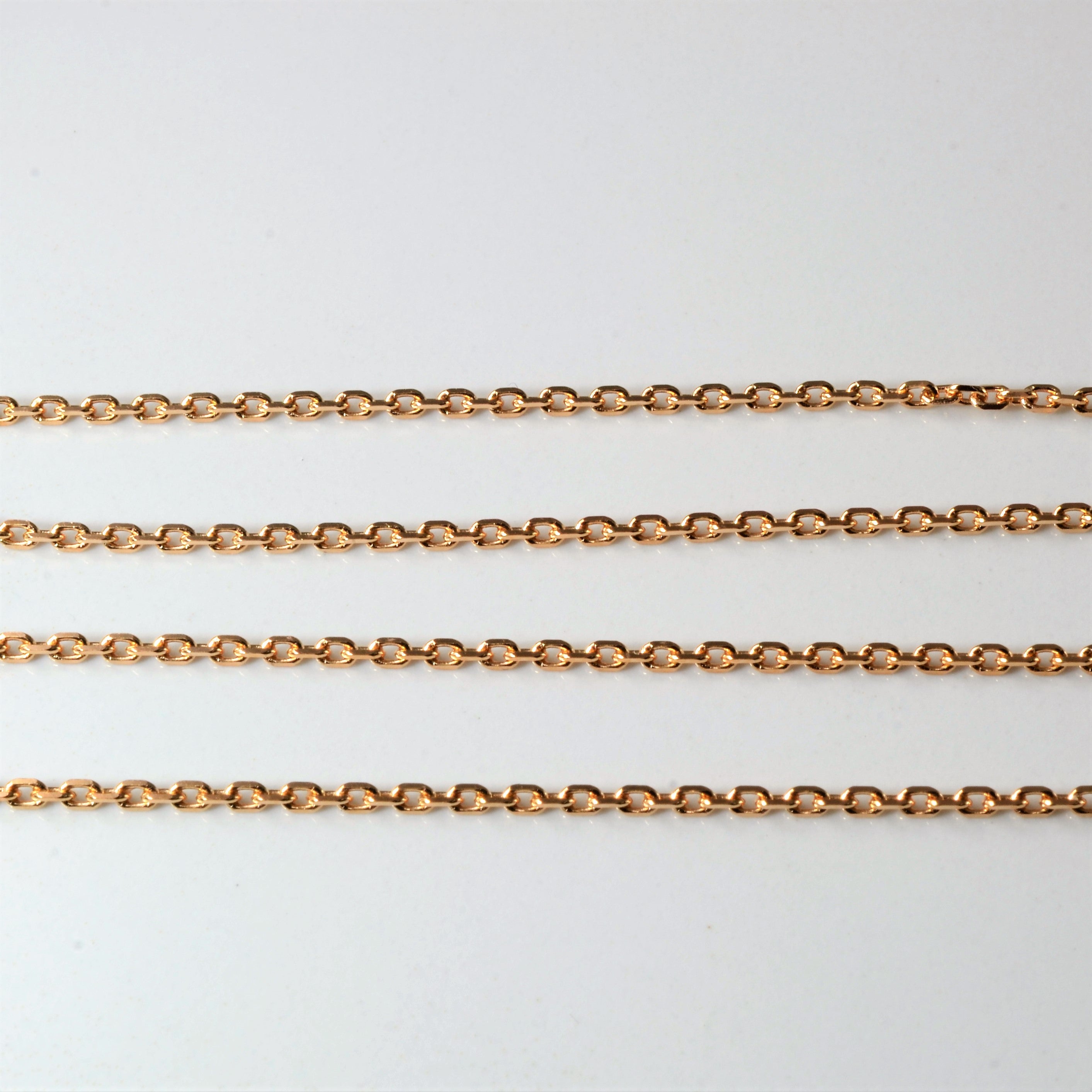 14k Rose Gold Cable Chain | 20" |