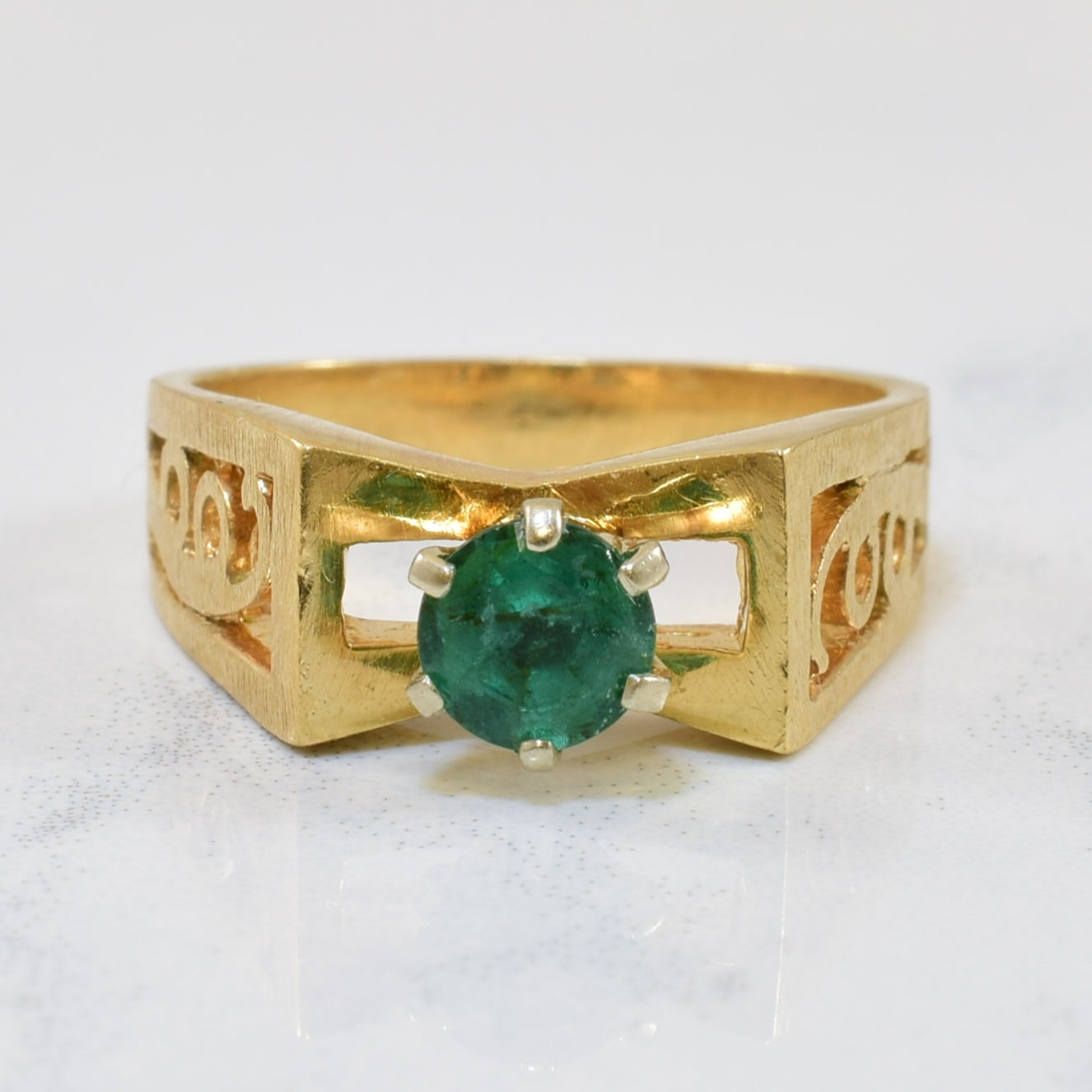 Solitaire Emerald Ring | 0.50ct | SZ 6 |