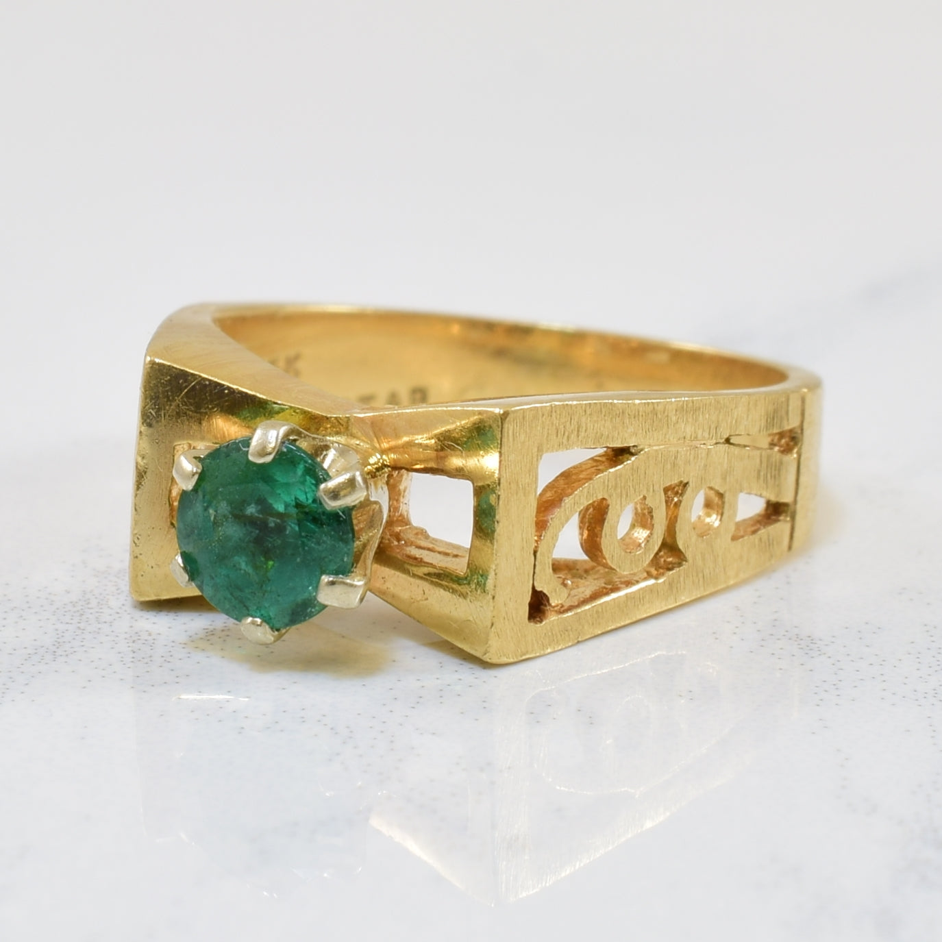 Solitaire Emerald Ring | 0.50ct | SZ 6 |