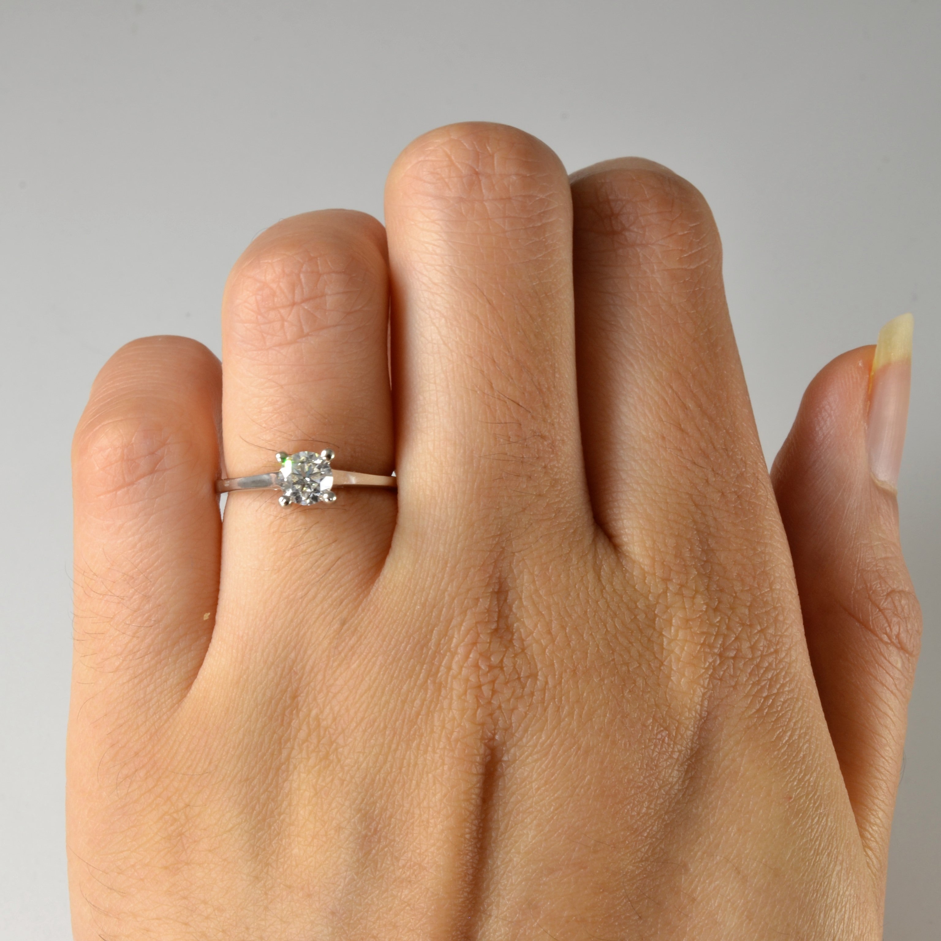 Solitaire Diamond Engagement Ring | 0.46ct | SZ 4.25 |