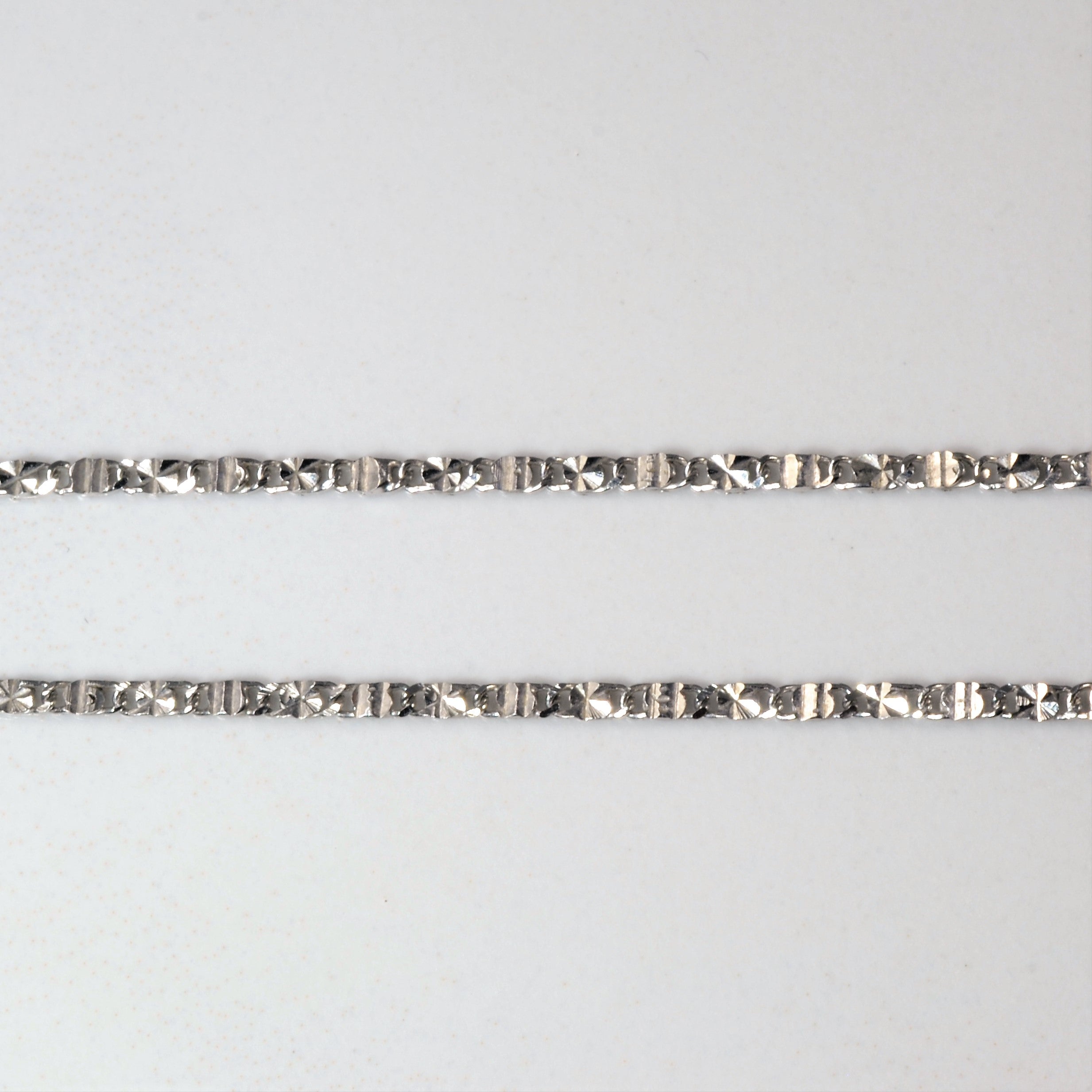 Flush Set Diamond Platinum Necklace | 0.08ct | 17" |
