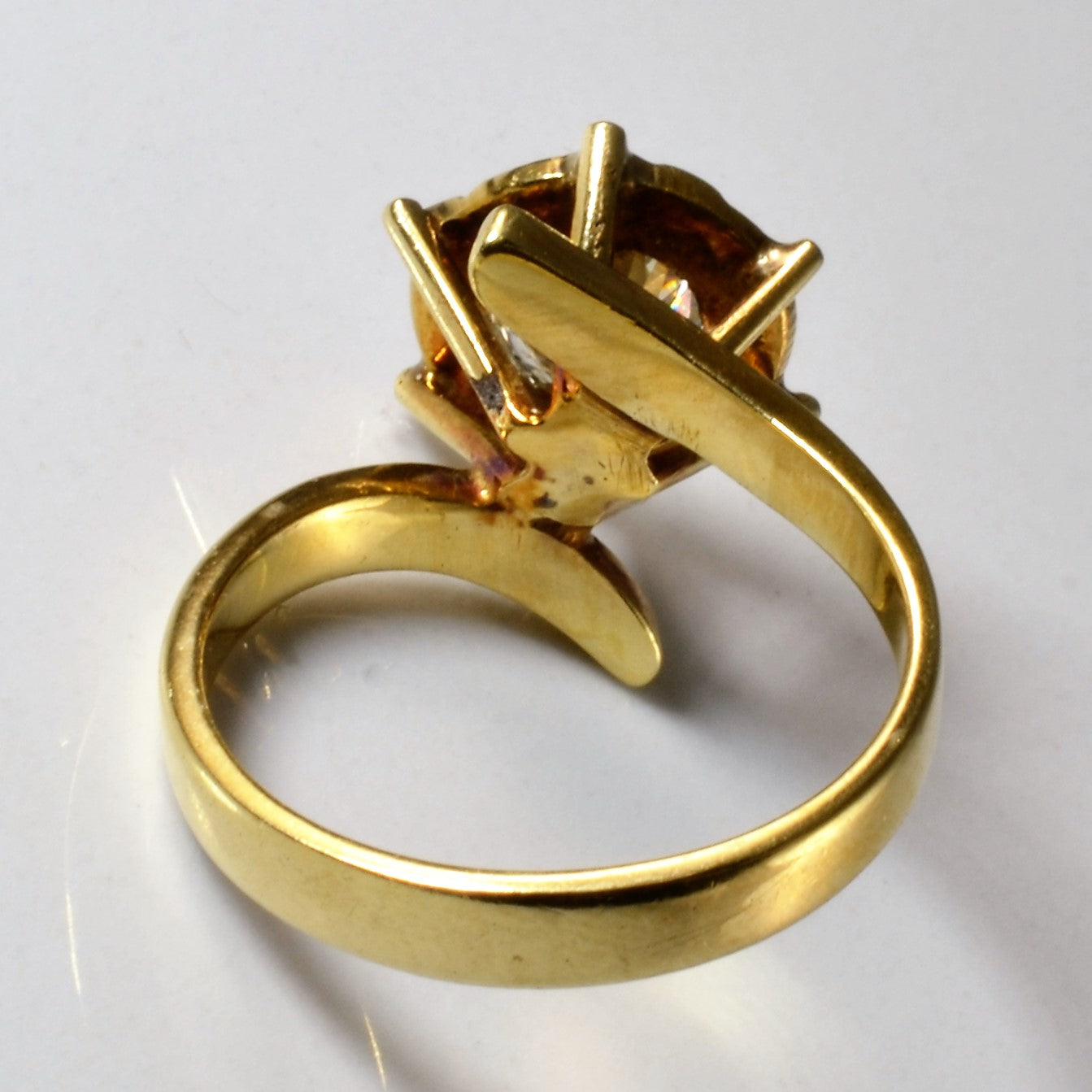 Ship Wheel Diamond Bypass Ring | 0.91ct | SZ 5.75 |