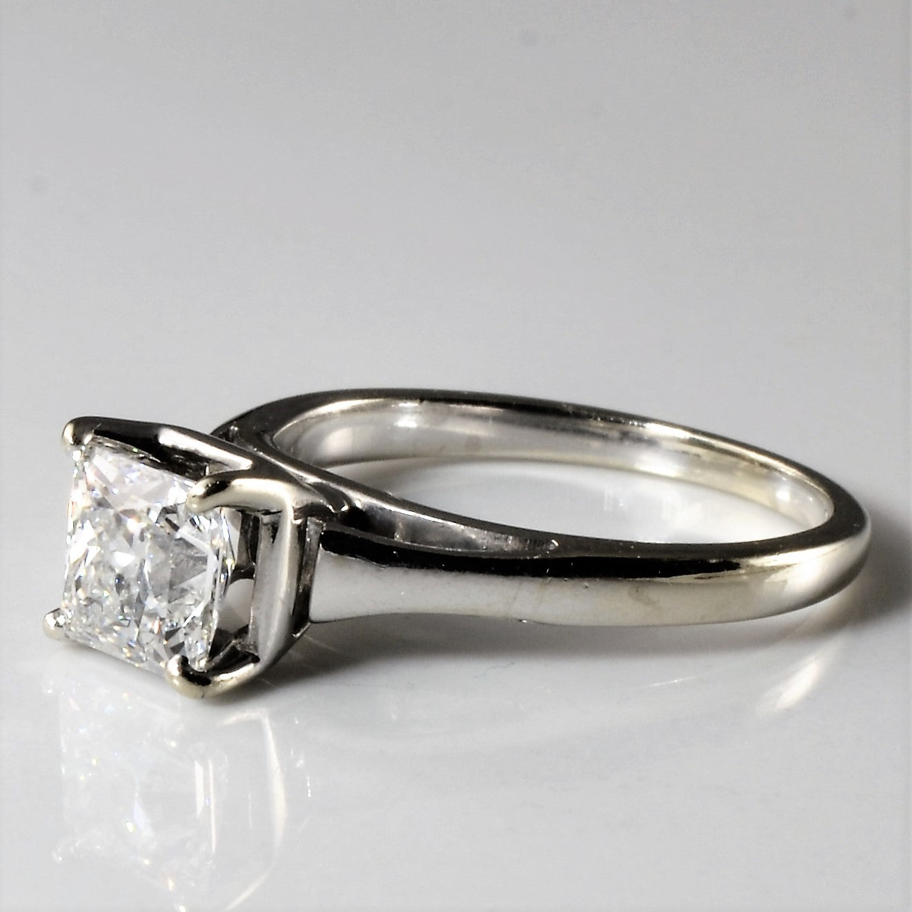 Tapered Solitaire Princess Diamond Ring | 0.97ct | SZ 4.5 |