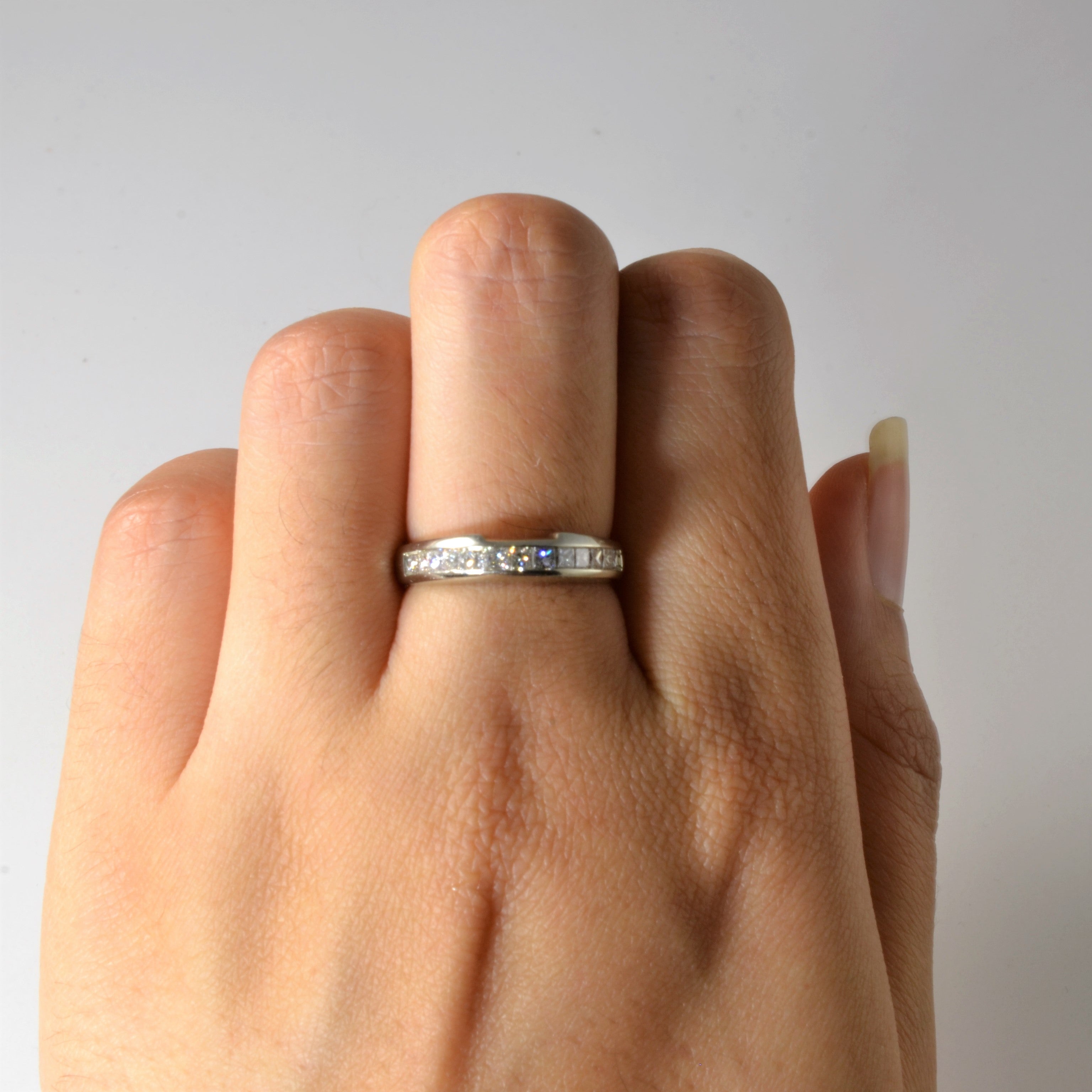 Channel Set Princess Diamond Nesting Ring | 0.52ctw | SZ 6 |