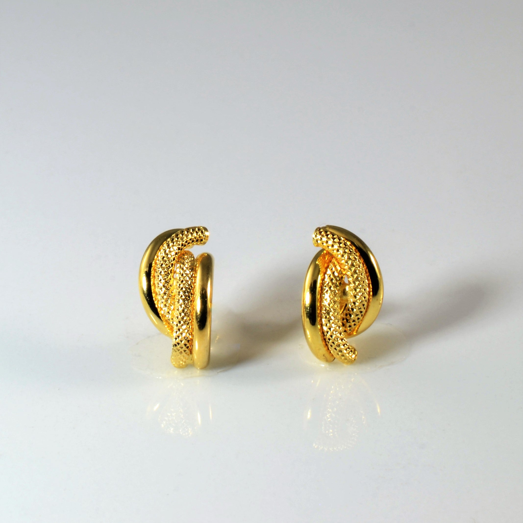 Rope Overlay Stud Earrings |