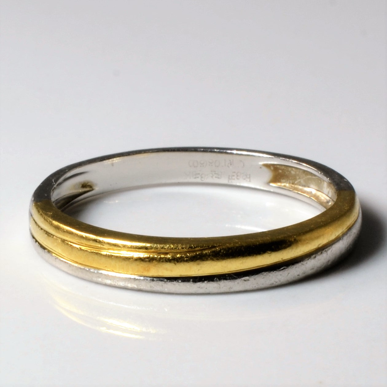 Platinum & Gold Twist Band | SZ 6 |