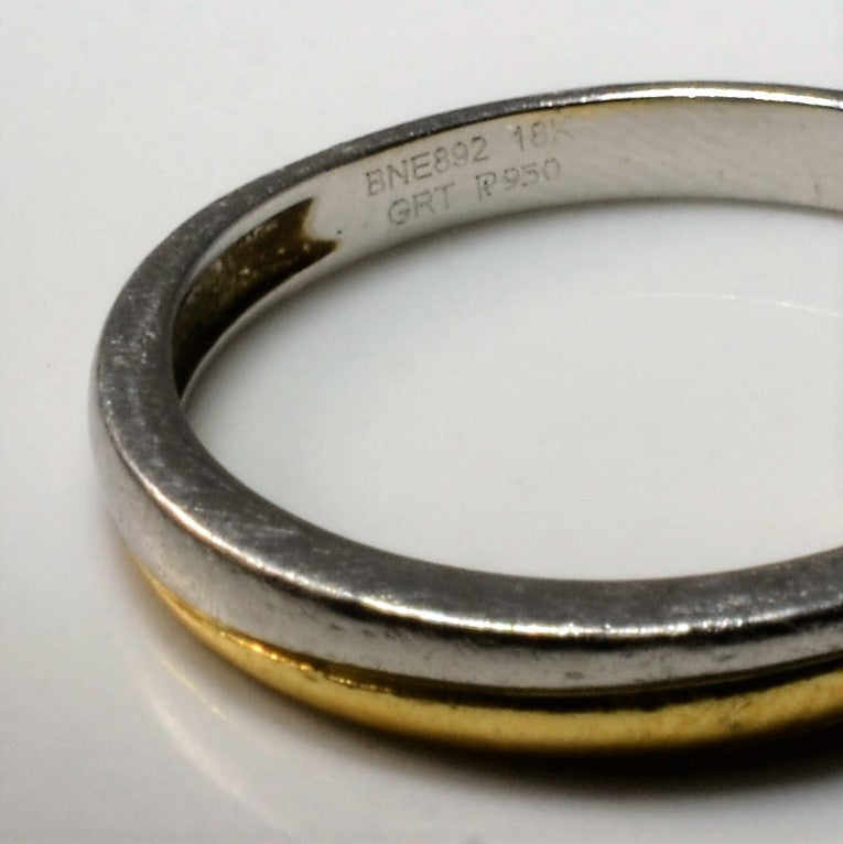 Platinum & Gold Twist Band | SZ 6 |
