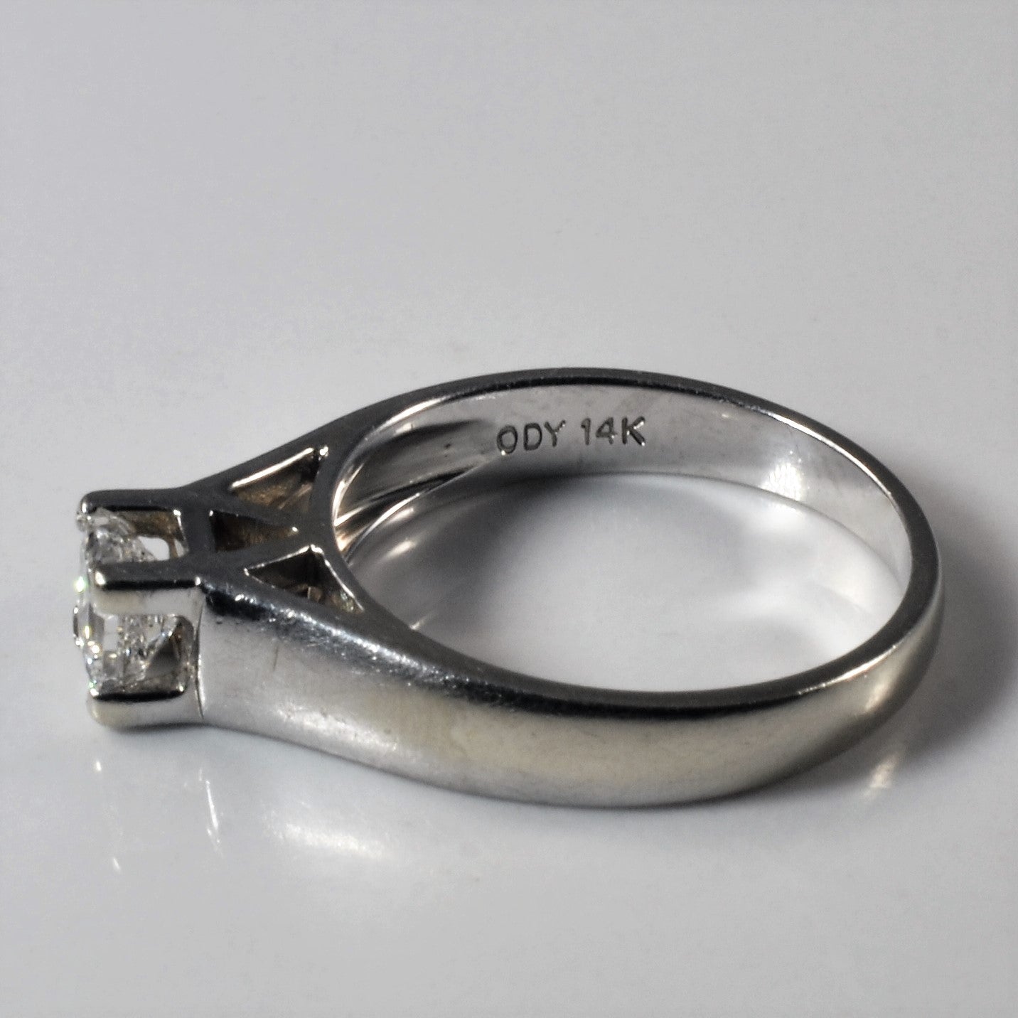 Princess Diamond Solitaire Engagement Ring | 0.45ct | SZ 6.25 |