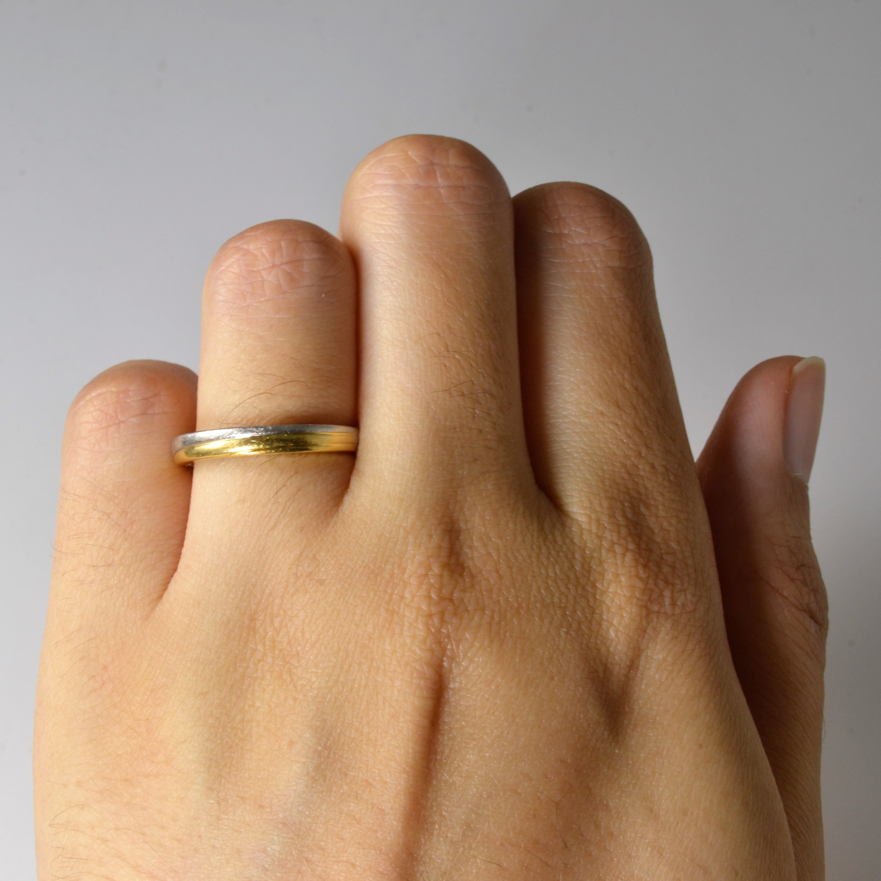 Platinum & Gold Twist Band | SZ 6 |