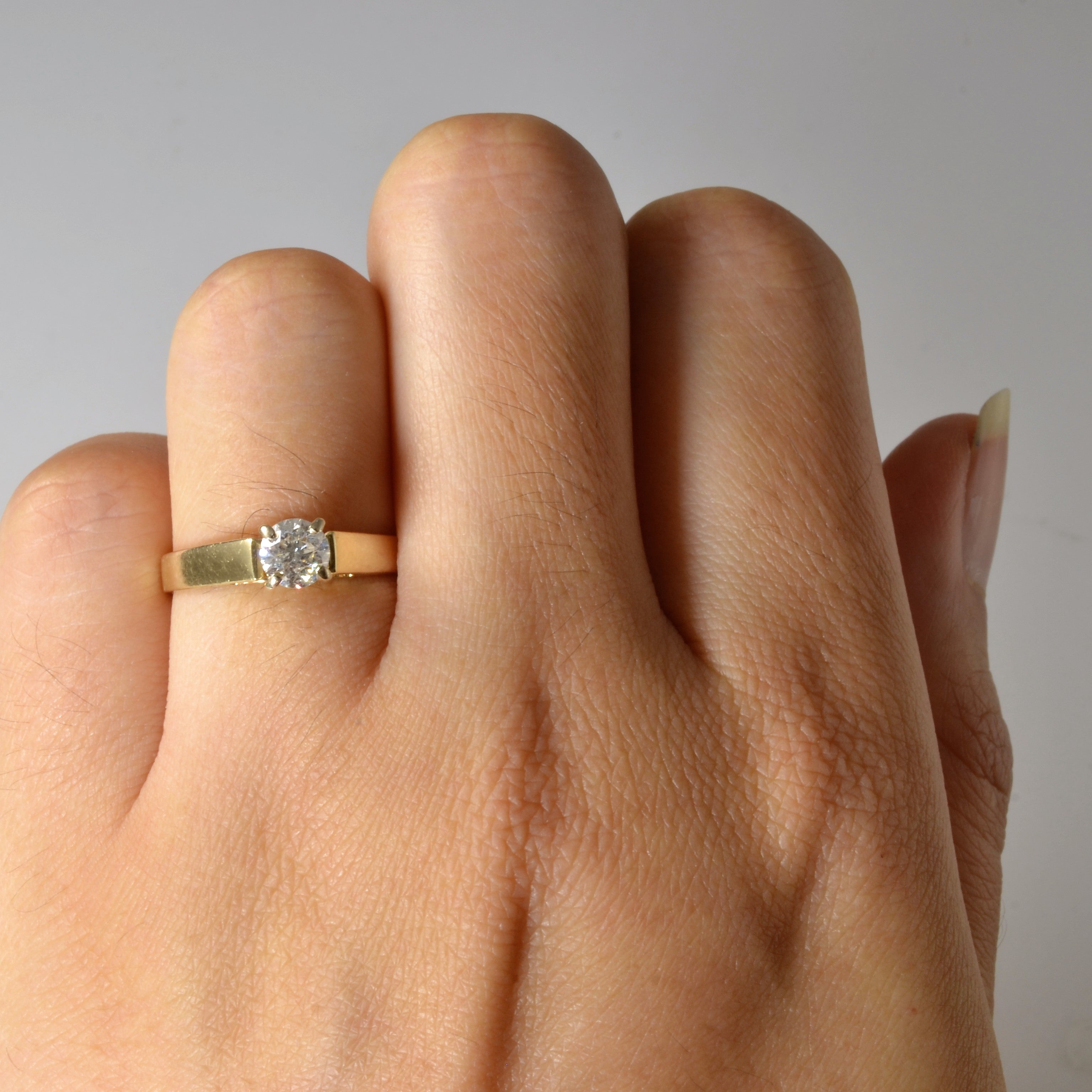 Solitaire Diamond Engagement Ring | 0.44ct | SZ 5.5 |