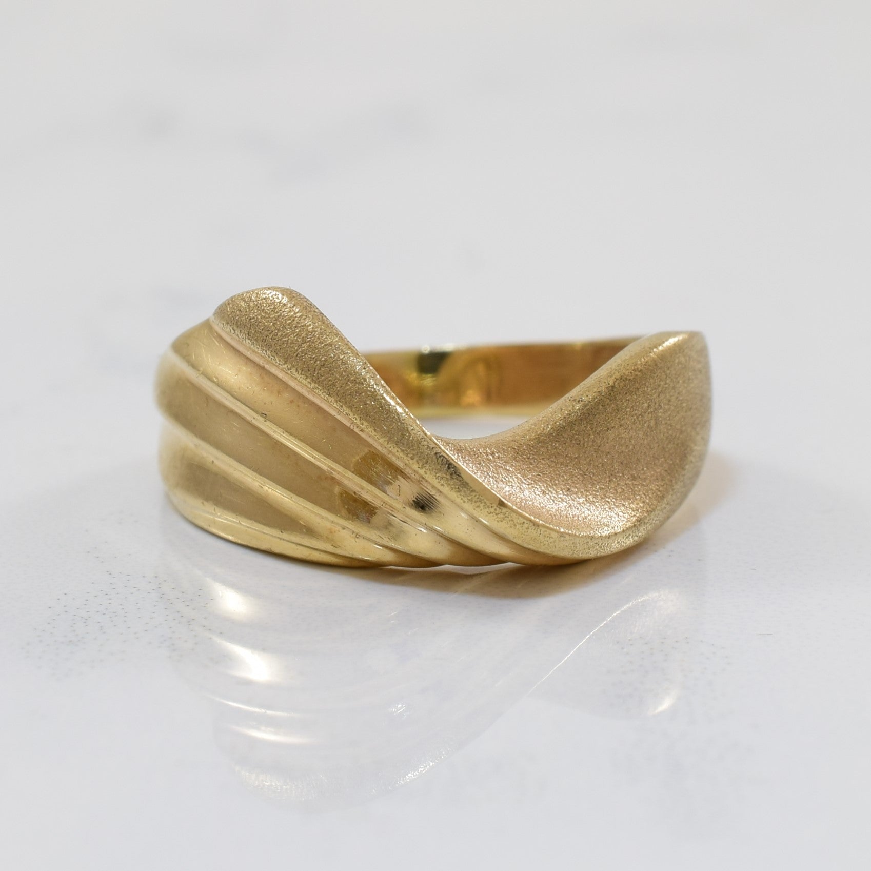 Brushed & Twisted Step Band | SZ 7.75 |