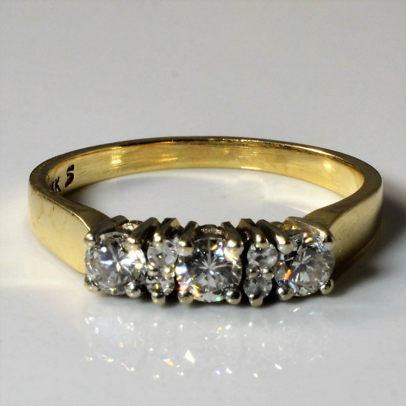 Yellow Gold Diamond Band | 0.51ctw | SZ 7.25 |