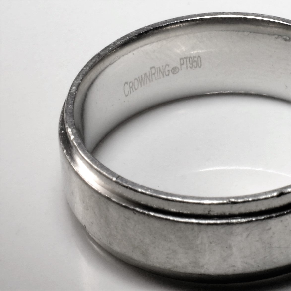 Bevelled Edge Platinum Band | SZ 11.5 |