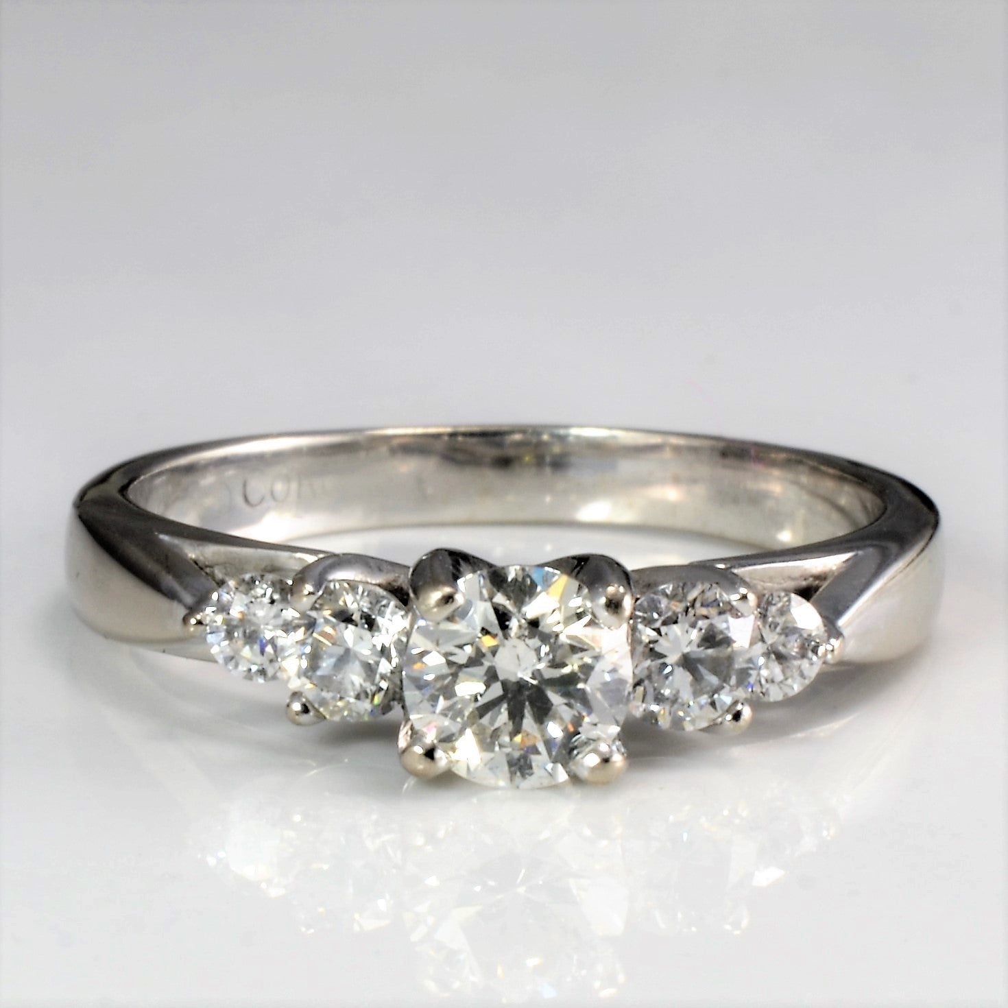 Five Stone Diamond Engagement Ring | 0.90 ctw, SZ 8 |