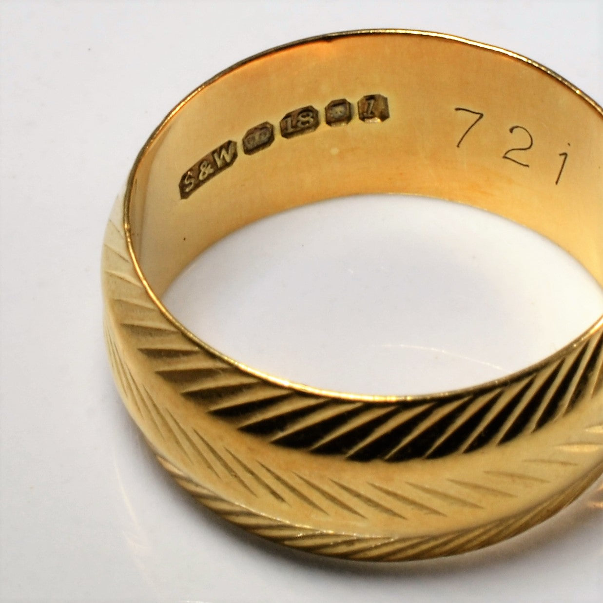 1960s Textured Gold Band | SZ 5.75 |