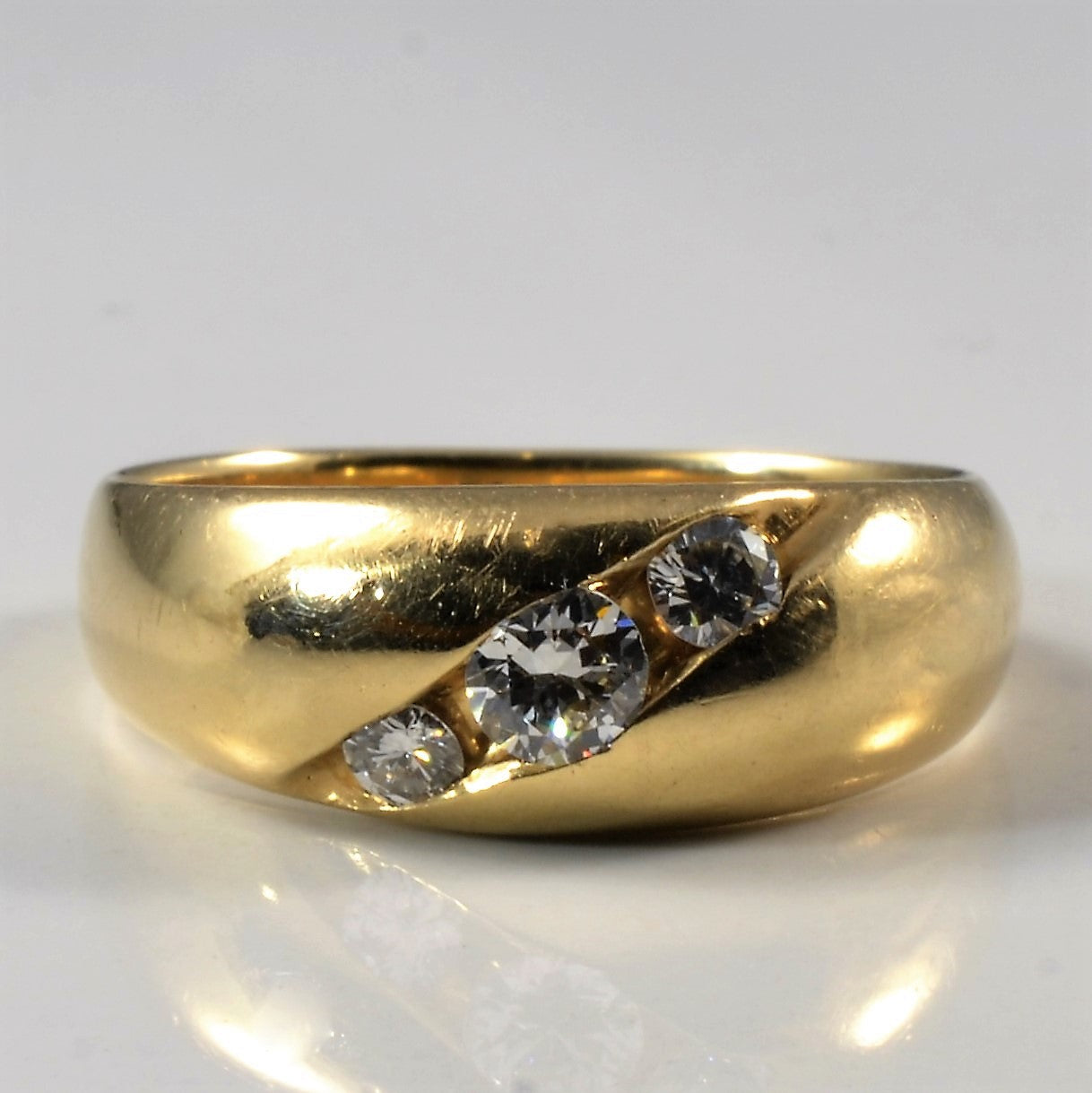 Channel Set Diamond Dome Ring | 0.45ctw | SZ 10.25 |