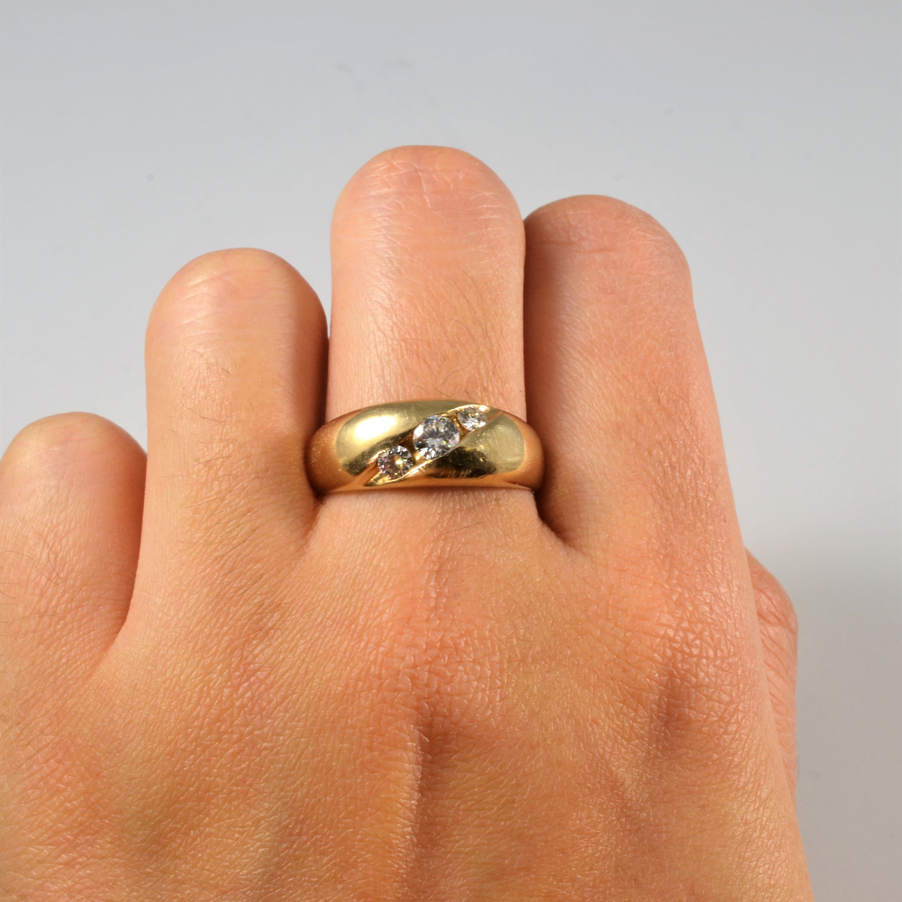 Channel Set Diamond Dome Ring | 0.45ctw | SZ 10.25 |