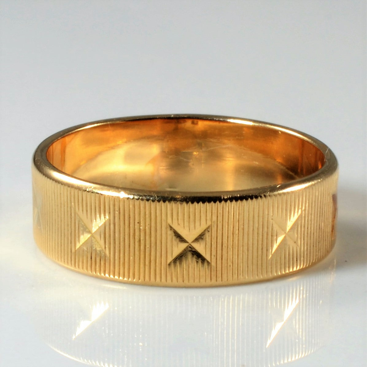 Textured Gold Band | SZ 7 |