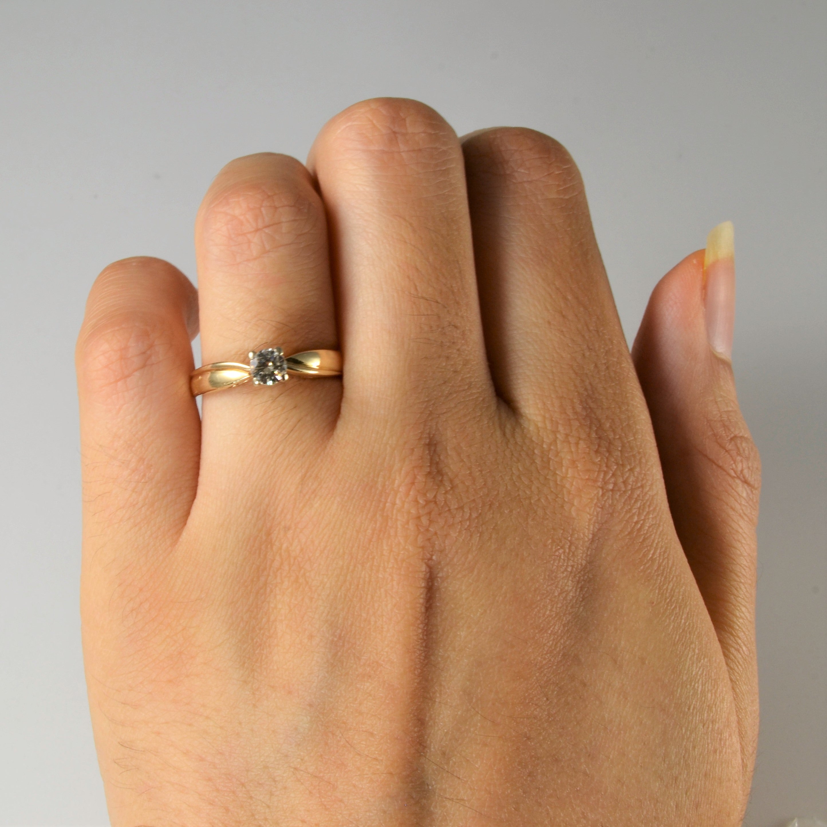 Solitaire Diamond Promise Ring | 0.27ct | 5.25 |