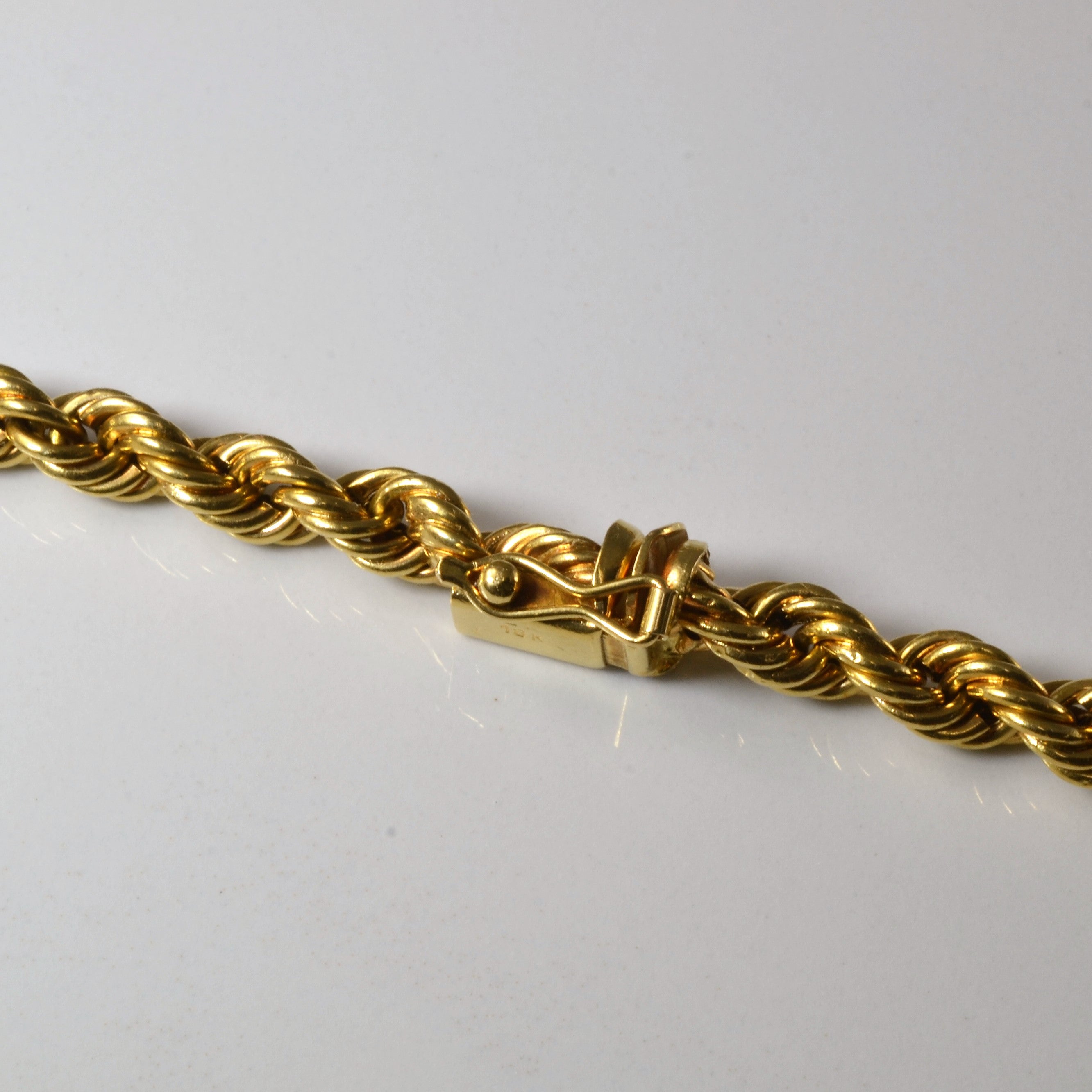 Chaîne corde en or jaune 18 carats | 20 pouces |