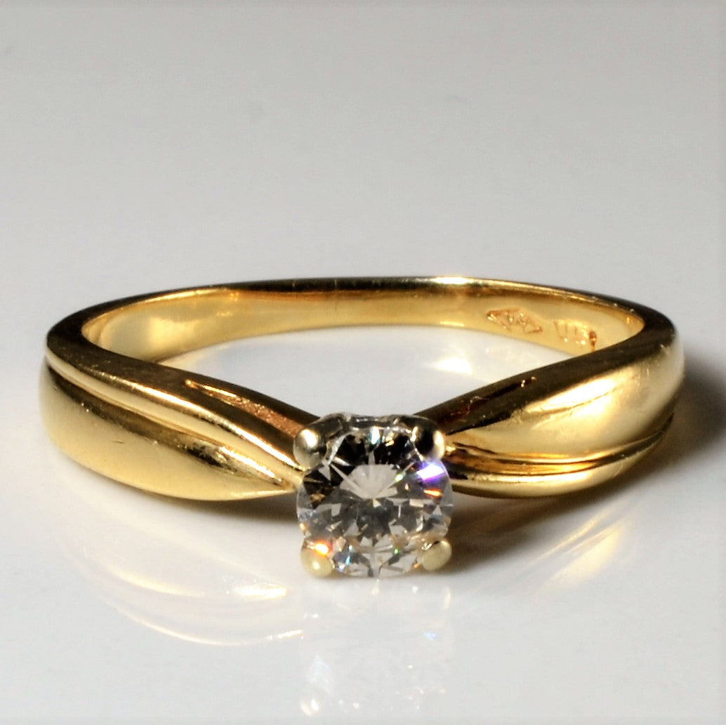 Solitaire Diamond Promise Ring | 0.27ct | 5.25 |