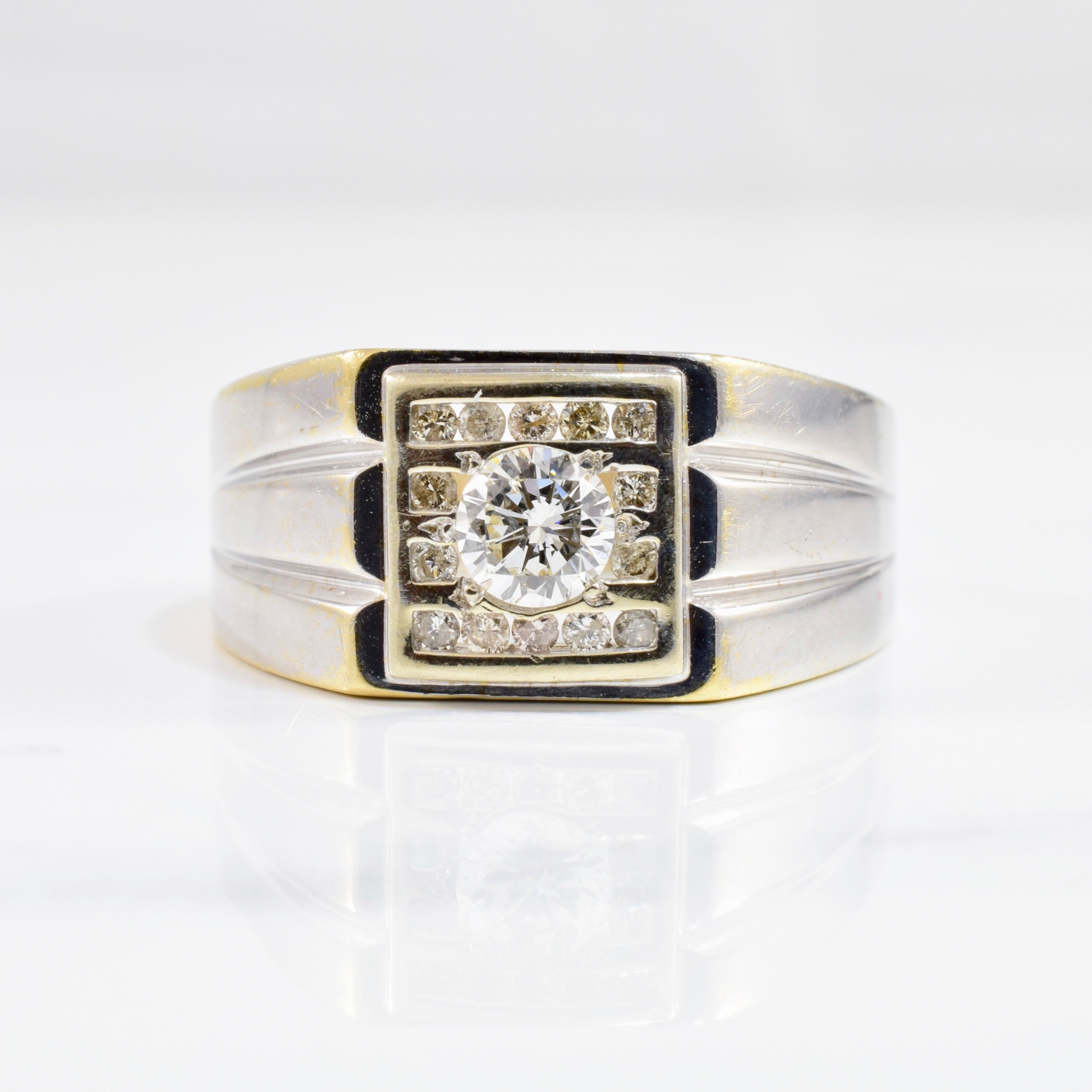 Bague solitaire en diamant | 0,62 ct au total | Taille 10,75 |