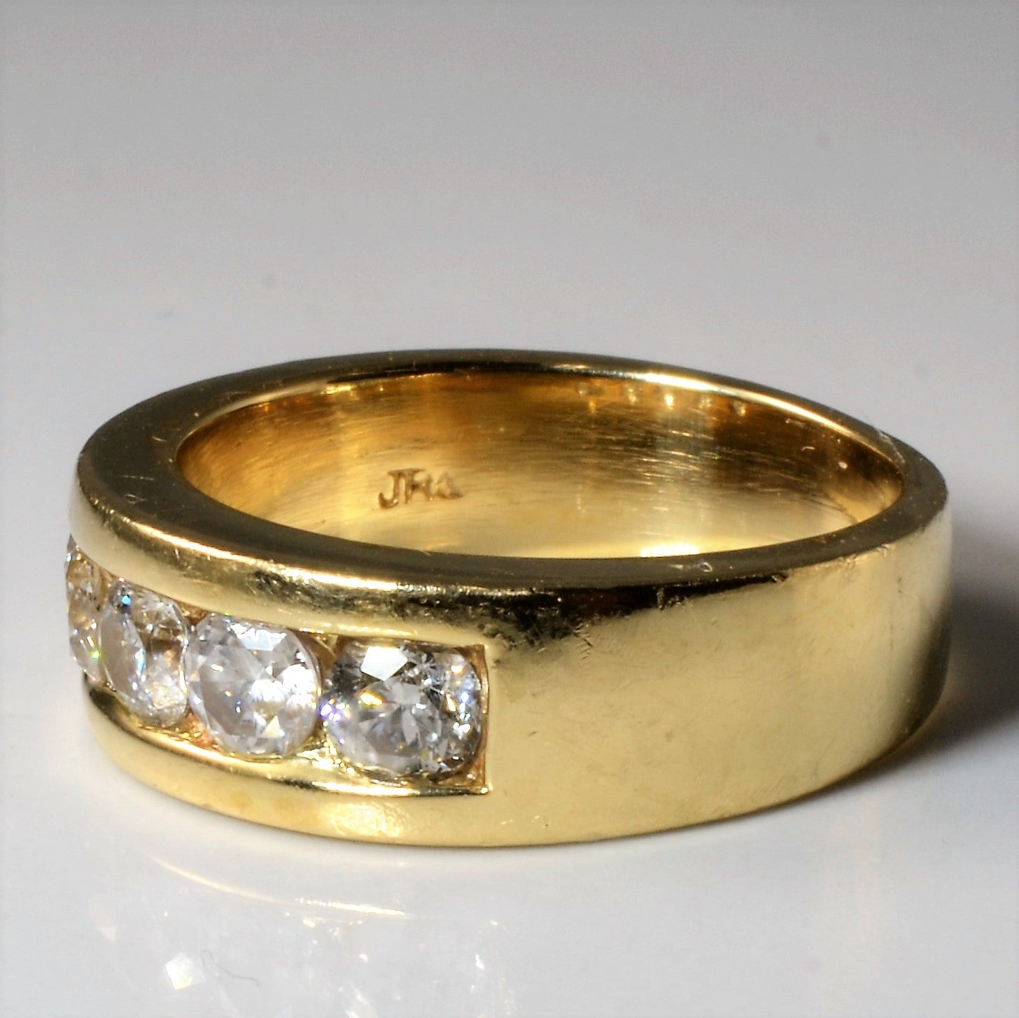 Five Stone Diamond Channel Band | 1.35ctw | SZ 8.75 |