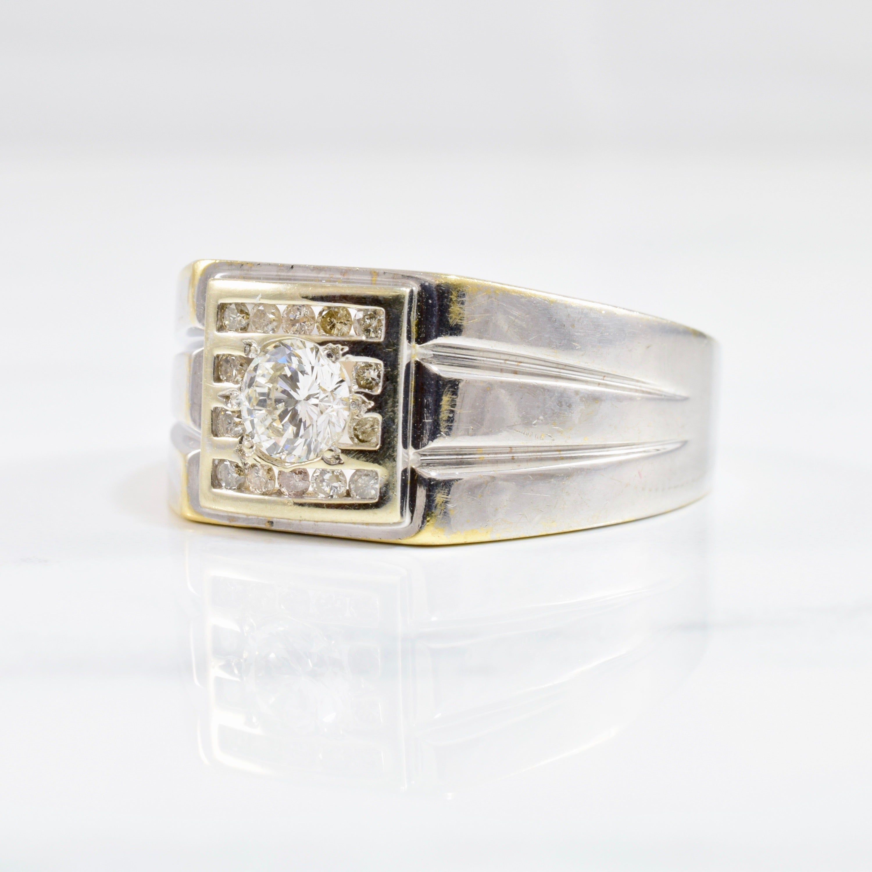 Bague solitaire en diamant | 0,62 ct au total | Taille 10,75 |
