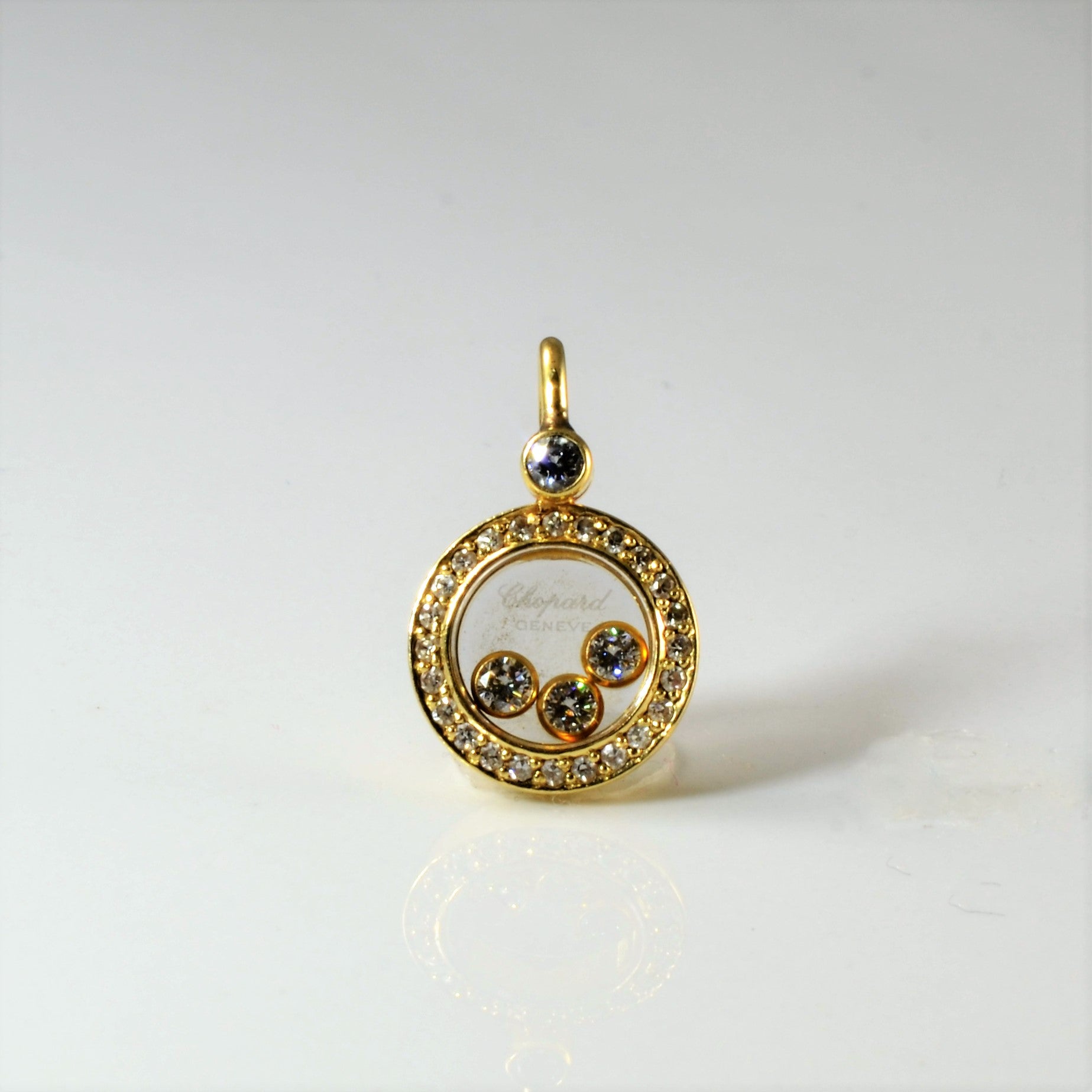 Chopard' Moving Diamonds Gold Pendant | 0.28ctw |