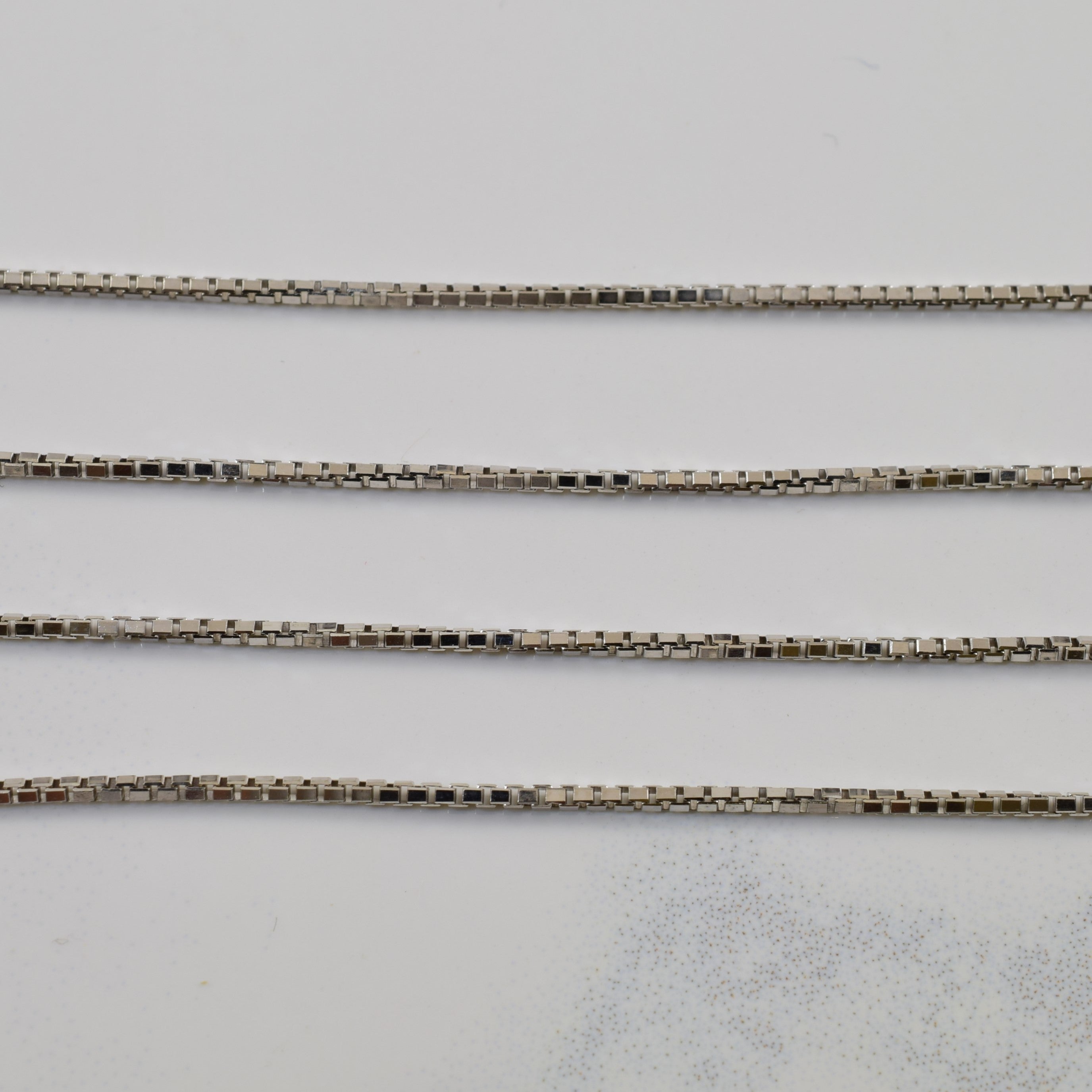 White Gold Heart Necklace | 16" |