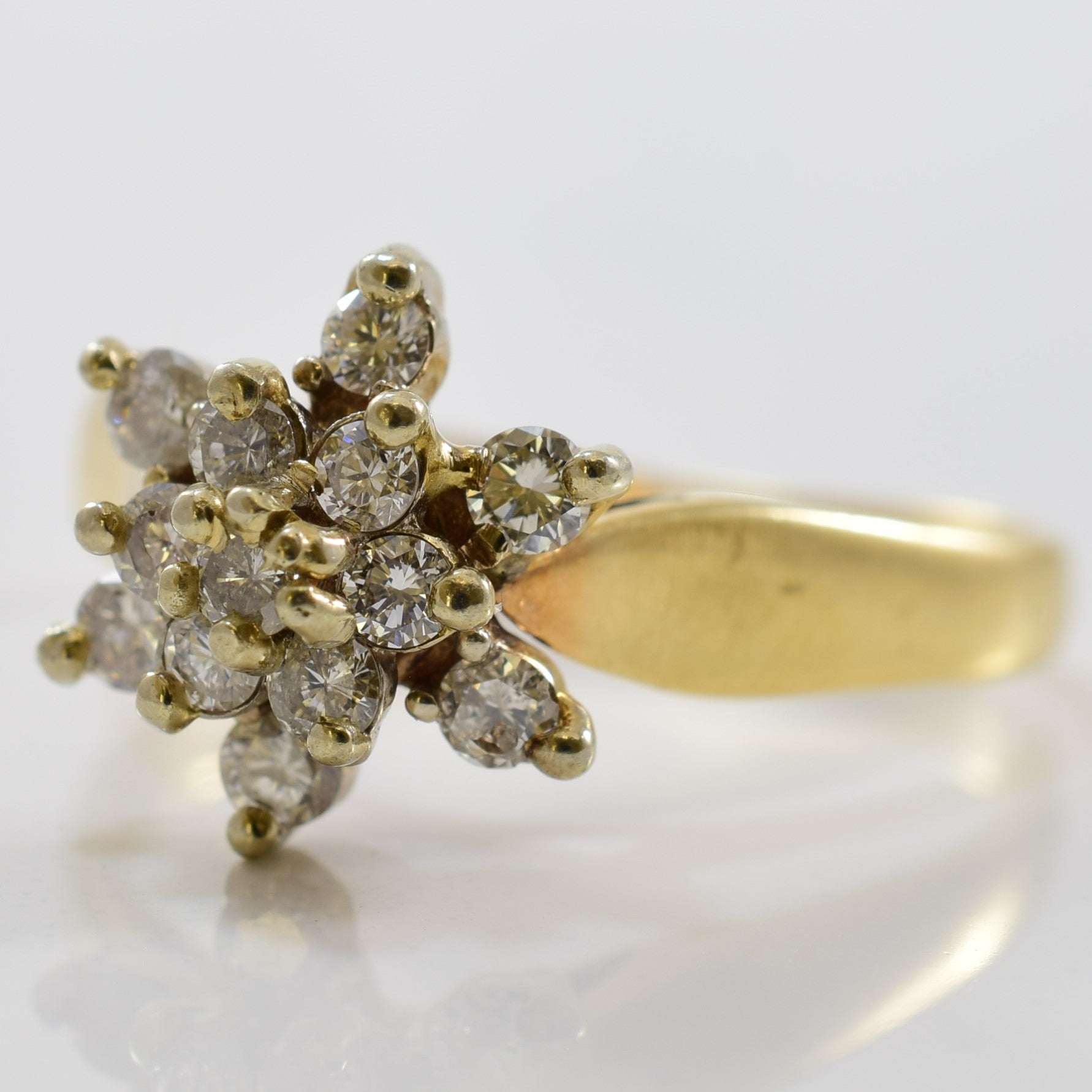Snowflake Cluster Diamond Ring | 0.52ctw | SZ 7.5 |