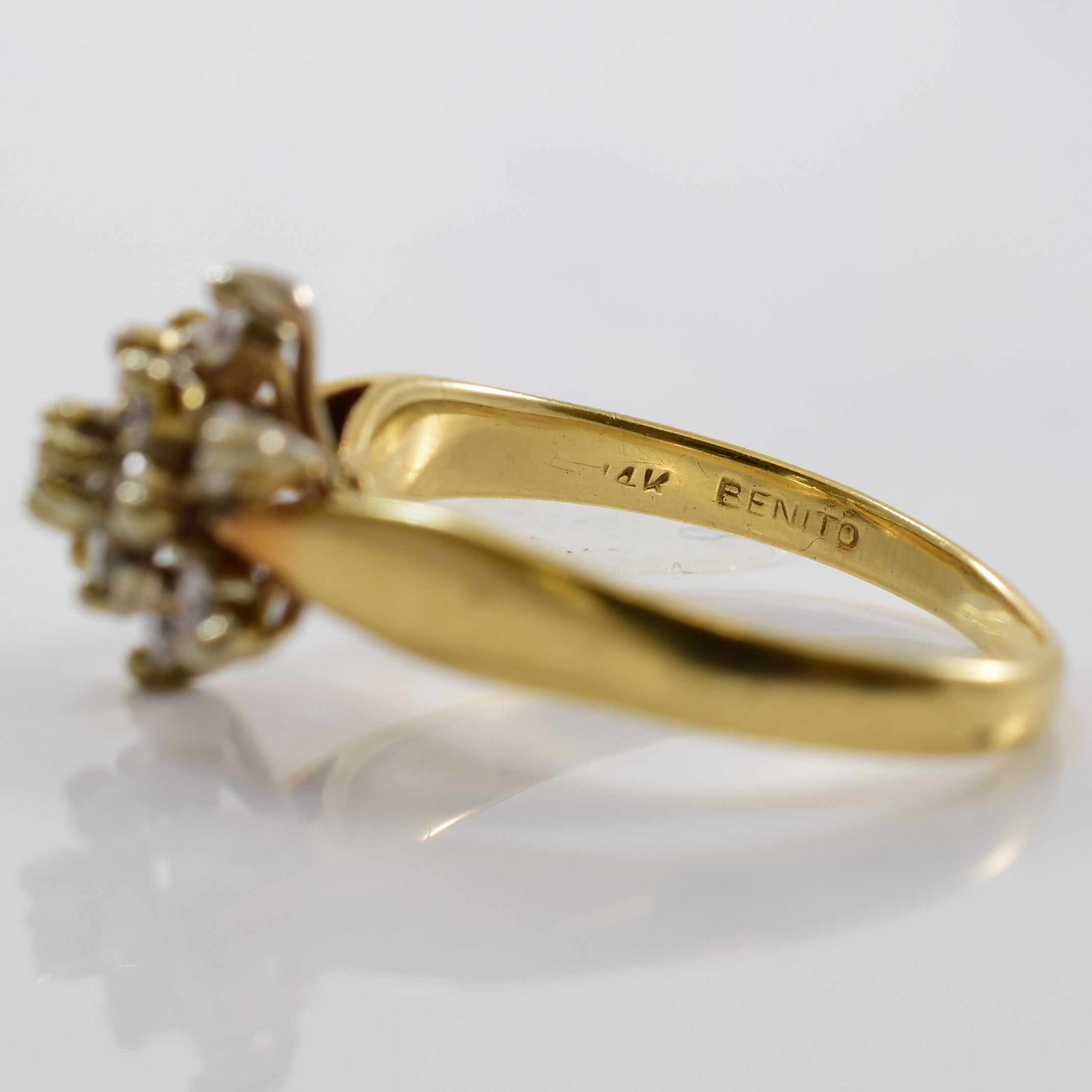 Snowflake Cluster Diamond Ring | 0.52ctw | SZ 7.5 |