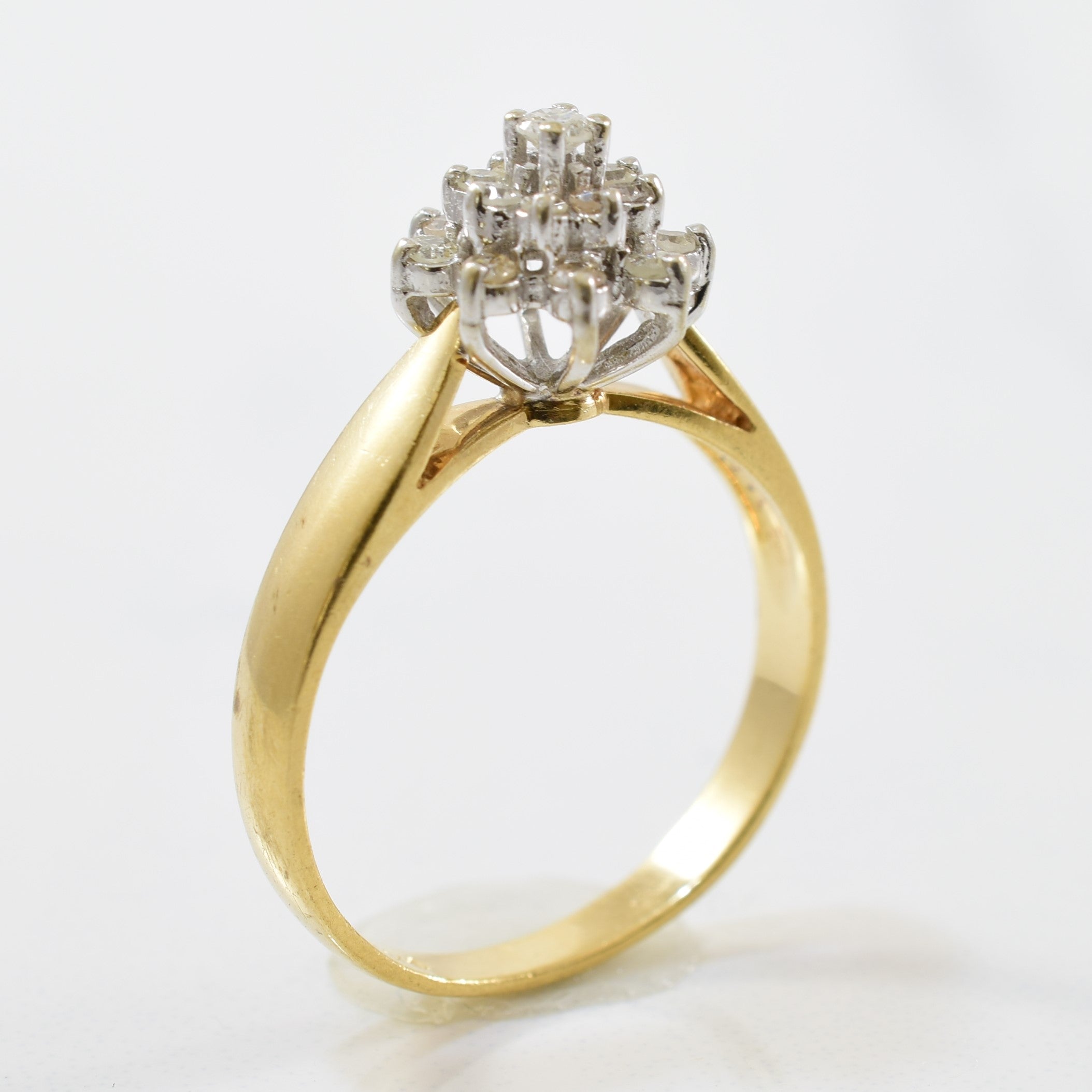 High Set Diamond Cluster Ring | 0.21ctw | SZ 5.75 |