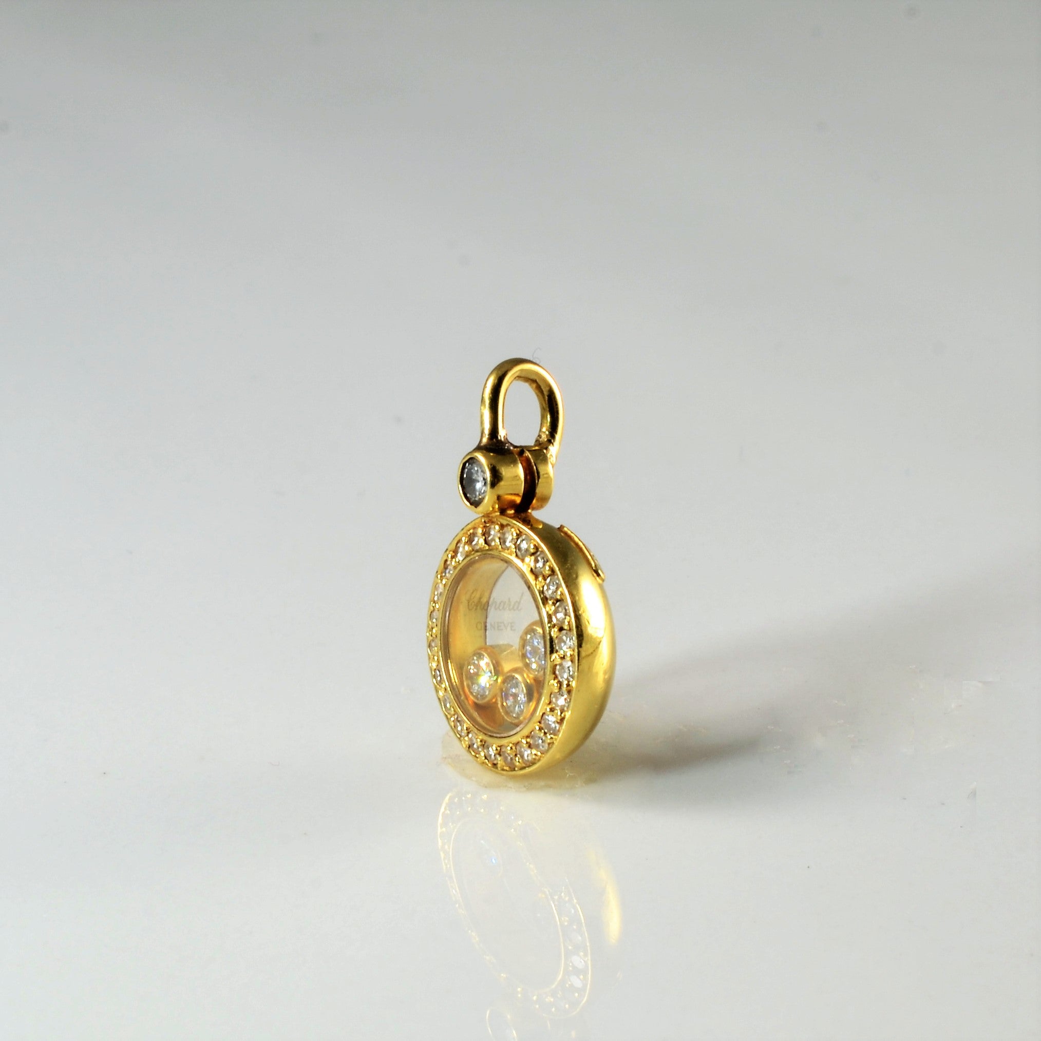 Chopard' Moving Diamonds Gold Pendant | 0.28ctw |