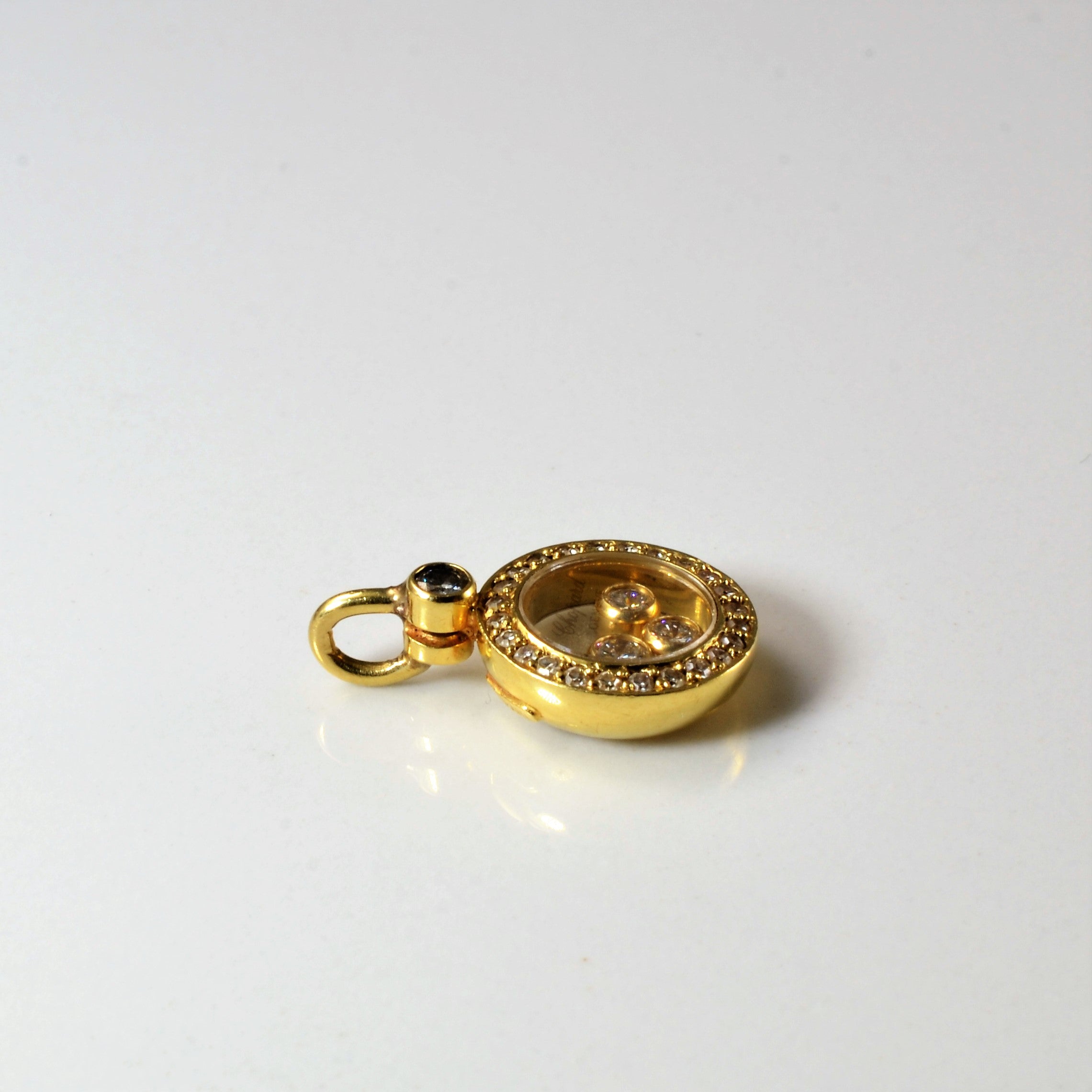 Chopard' Moving Diamonds Gold Pendant | 0.28ctw |