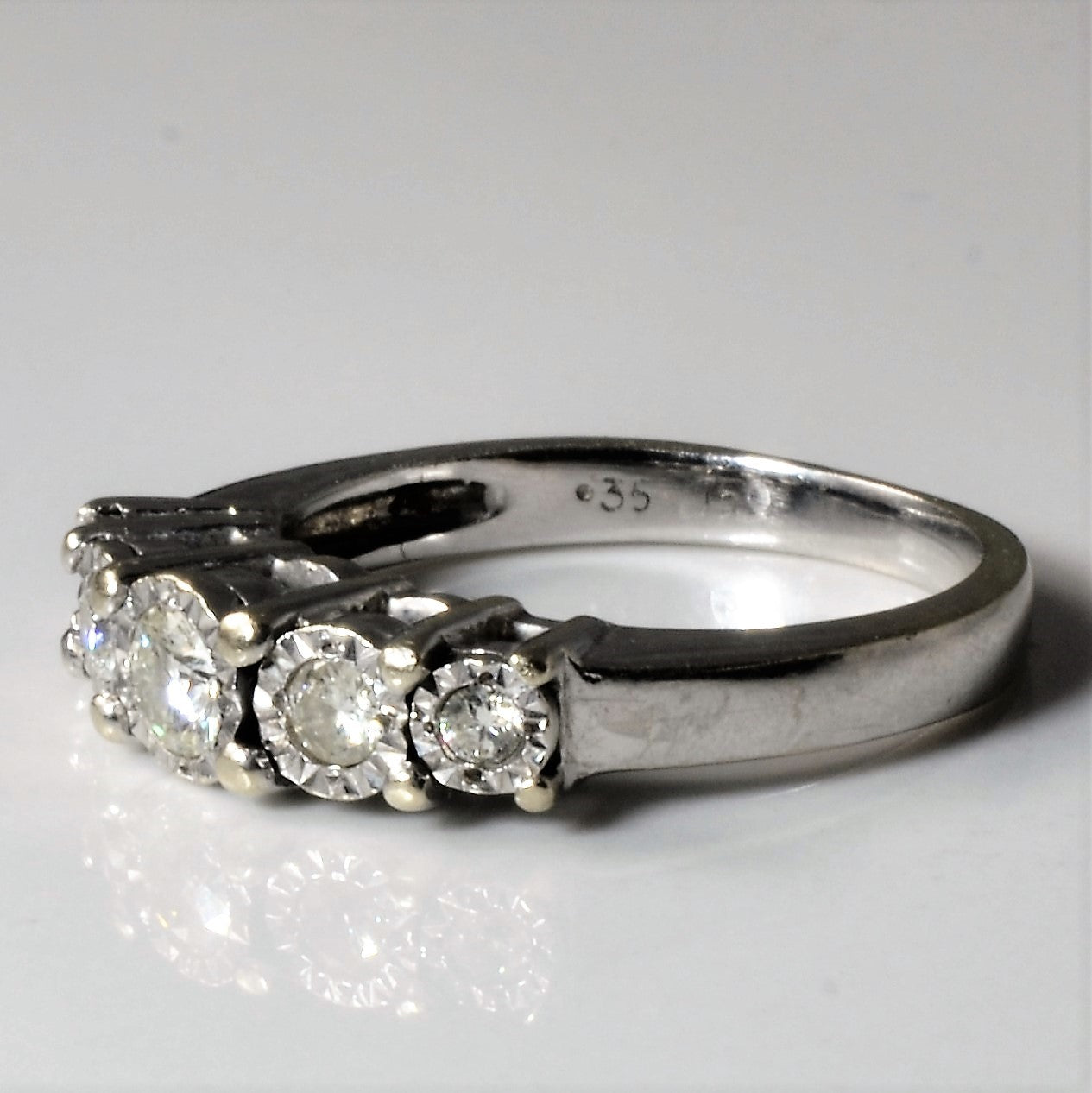 Five Stone Illusion Set Diamond Ring | 0.35ctw | SZ 6.5 |